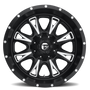 Fuel Wheels D51320909857 - Aluminum Wheels 20X9 Throttle D513 6 On 135/6 On 139.7 Black Milled 106.4 Bore 20 Offset Fuel Off Road Wheels