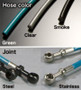 Project Mu BLN-001AG - Nissan Silvia S13 KS13 PS13 KPS13 Steel Green Brake Lines
