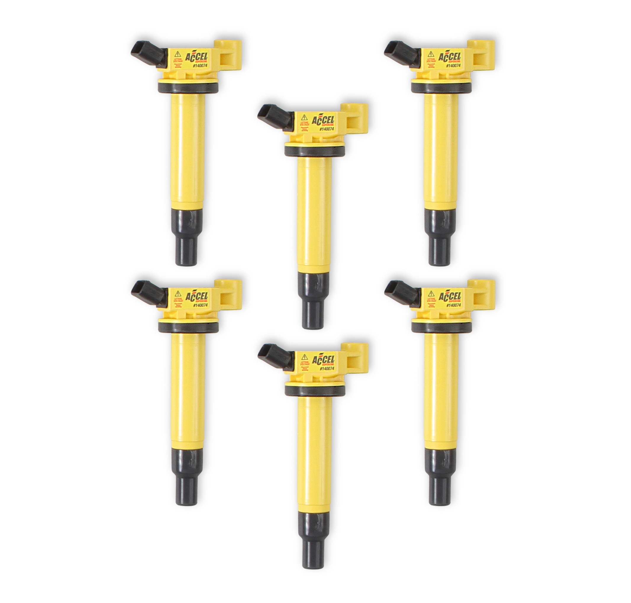 ACCEL 140074-6 - SuperCoil Direct Ignition Coil Set ACCEL 140074-6 - SuperCoil Direct Ignition Coil Set