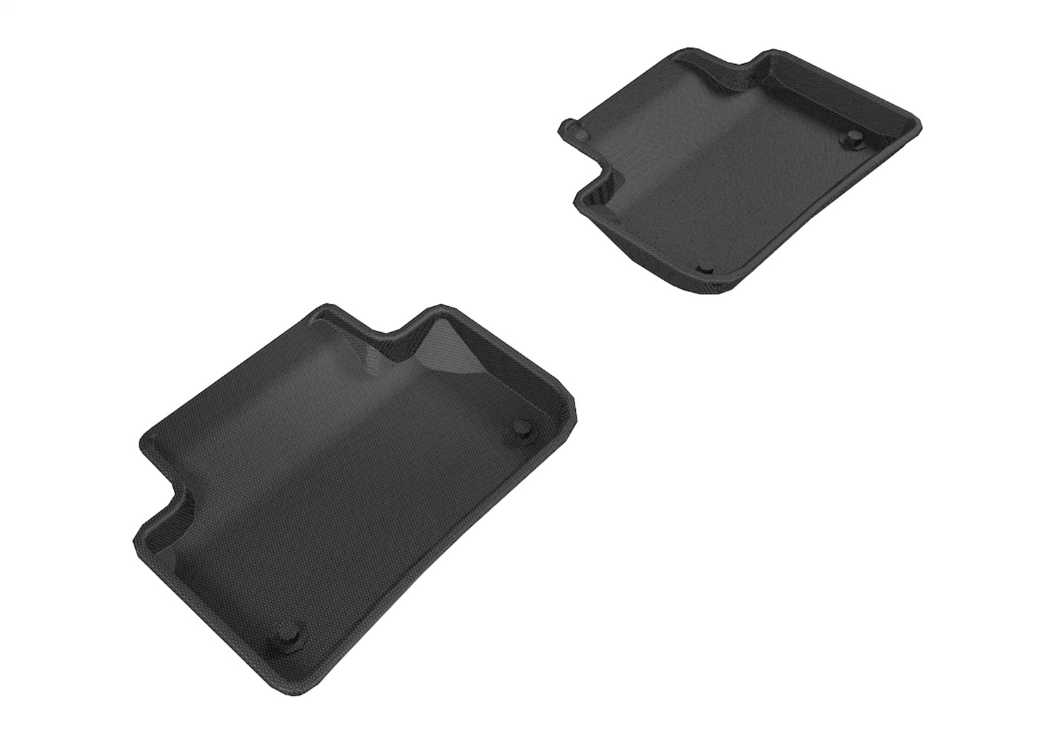 3D MAXpider L1AD04721509 - 2018-2020 Audi Q5 Kagu 2nd Row Floormats - Black