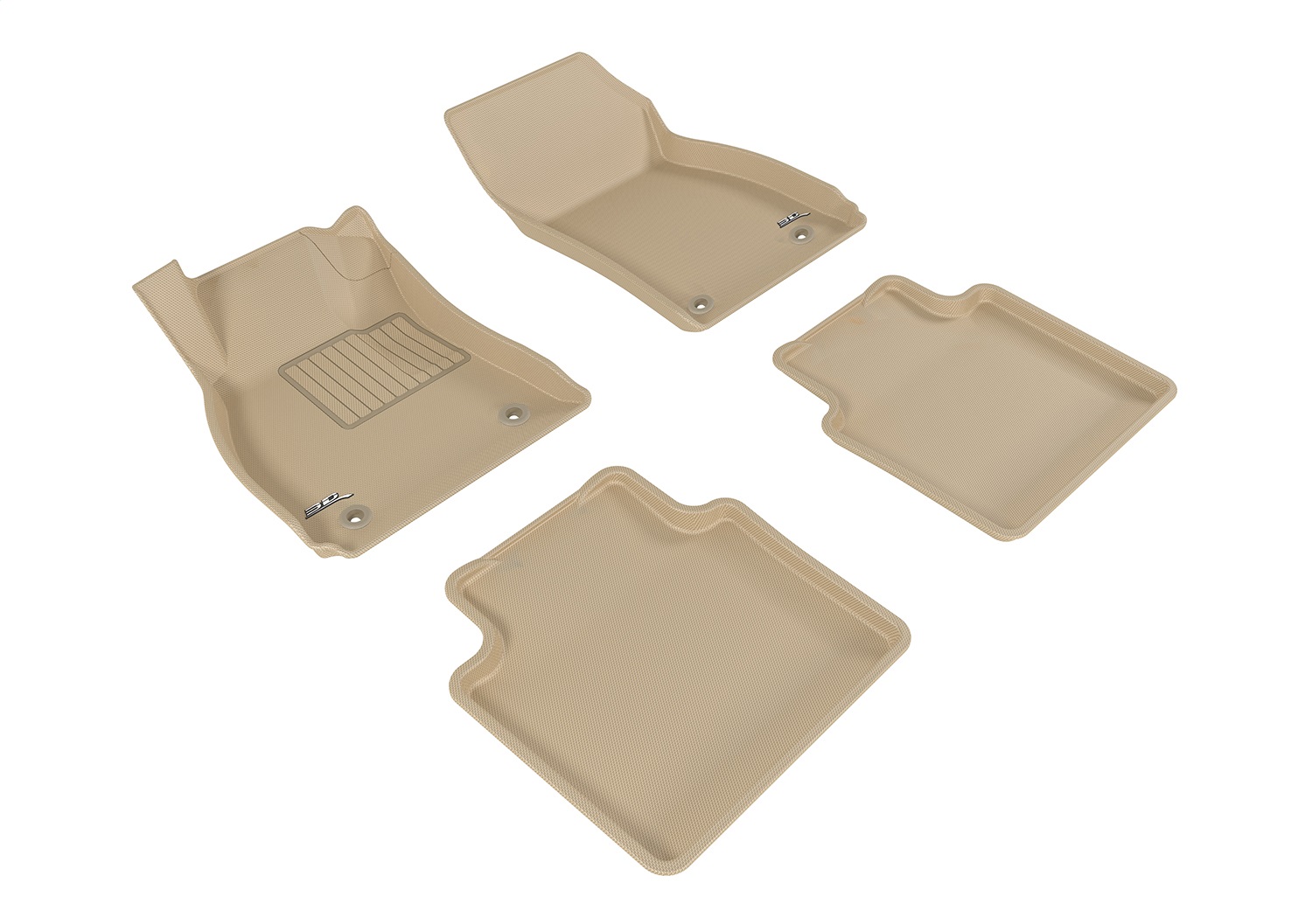 3D MAXpider L1BC02501502 - KAGU Floor Mat; Tan; 4 pc.;
