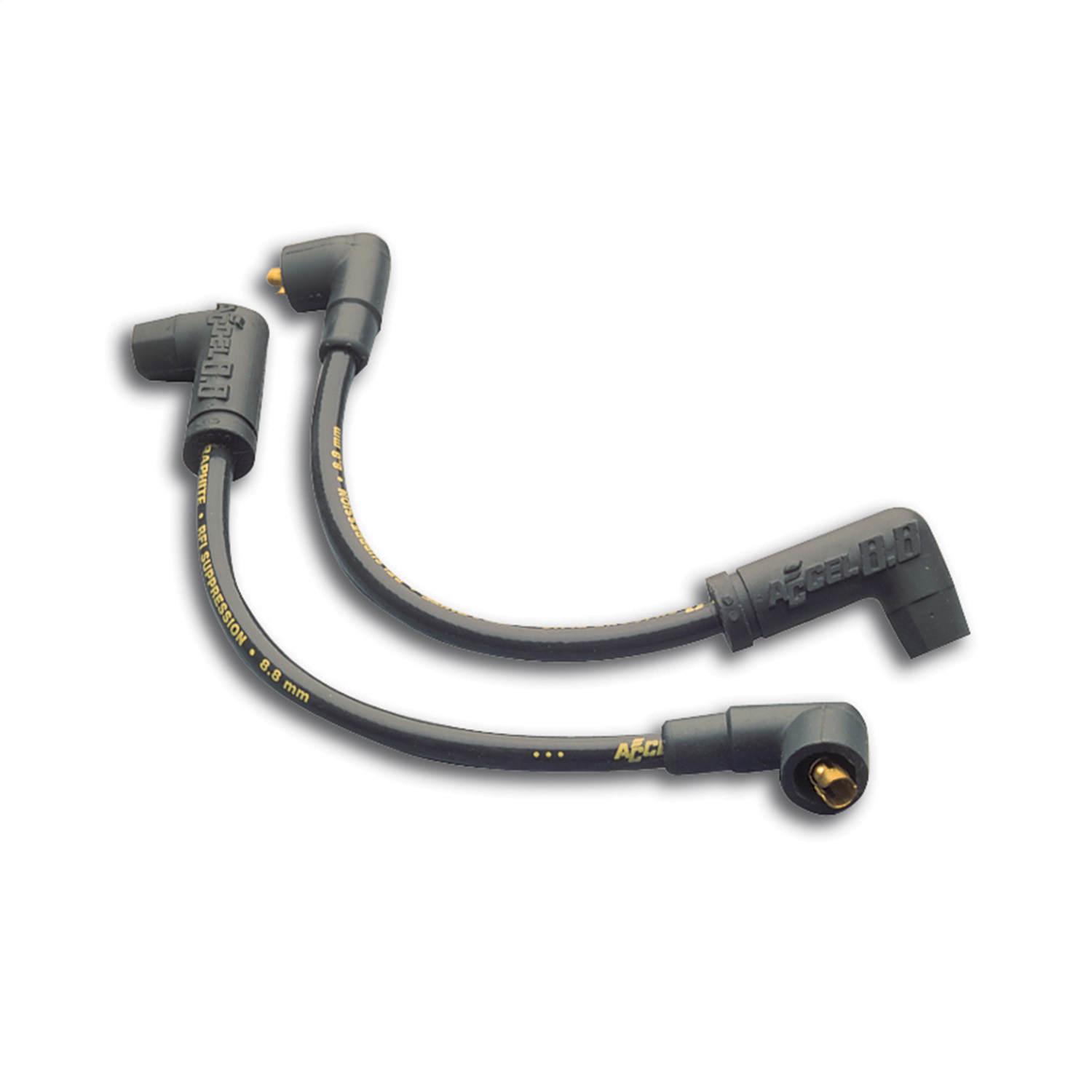 ACCEL 172086K - Custom Wire Set - 86-06 Sportster XL Models - 8.8mm - Spiral Core - Black