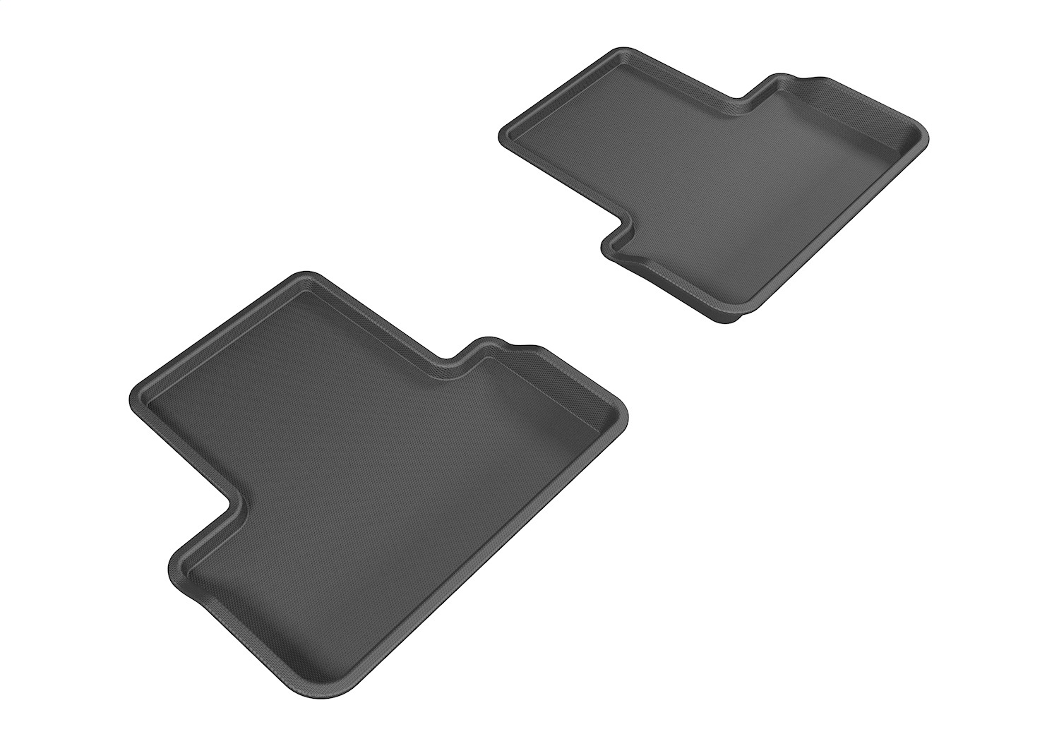 3D MAXpider L1CD00921509 - 2014-2016 Cadillac ELR Kagu 2nd Row Floormats - Black