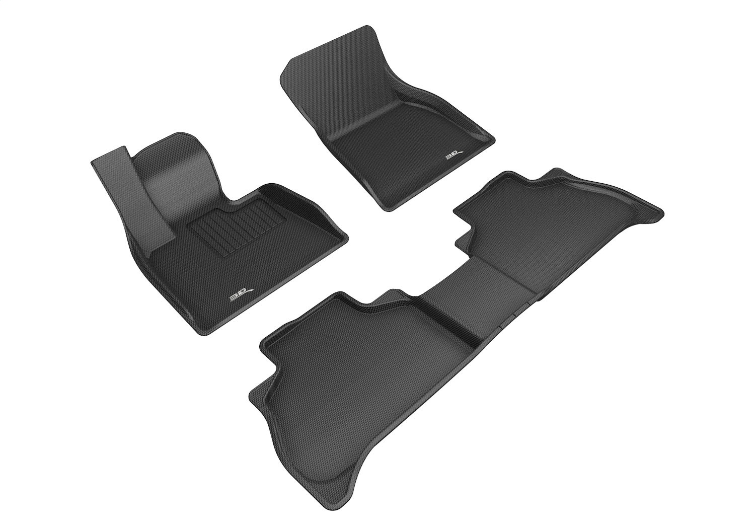 3D MAXpider L1BM10201509 - 2019-2020 BMW X5 (G05) Kagu 1st & 2nd Row Floormats - Black