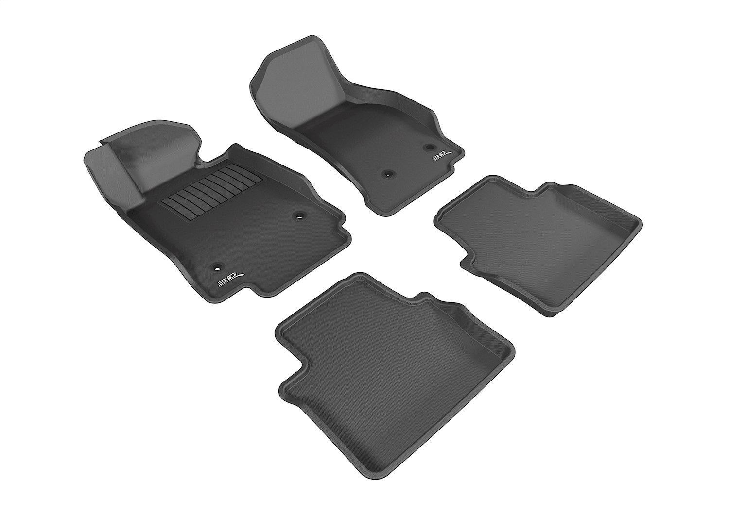 3D MAXpider L1CD01001509 - 2014-2019 Cadillac CTS Kagu 1st 2nd Row Floormats - Black