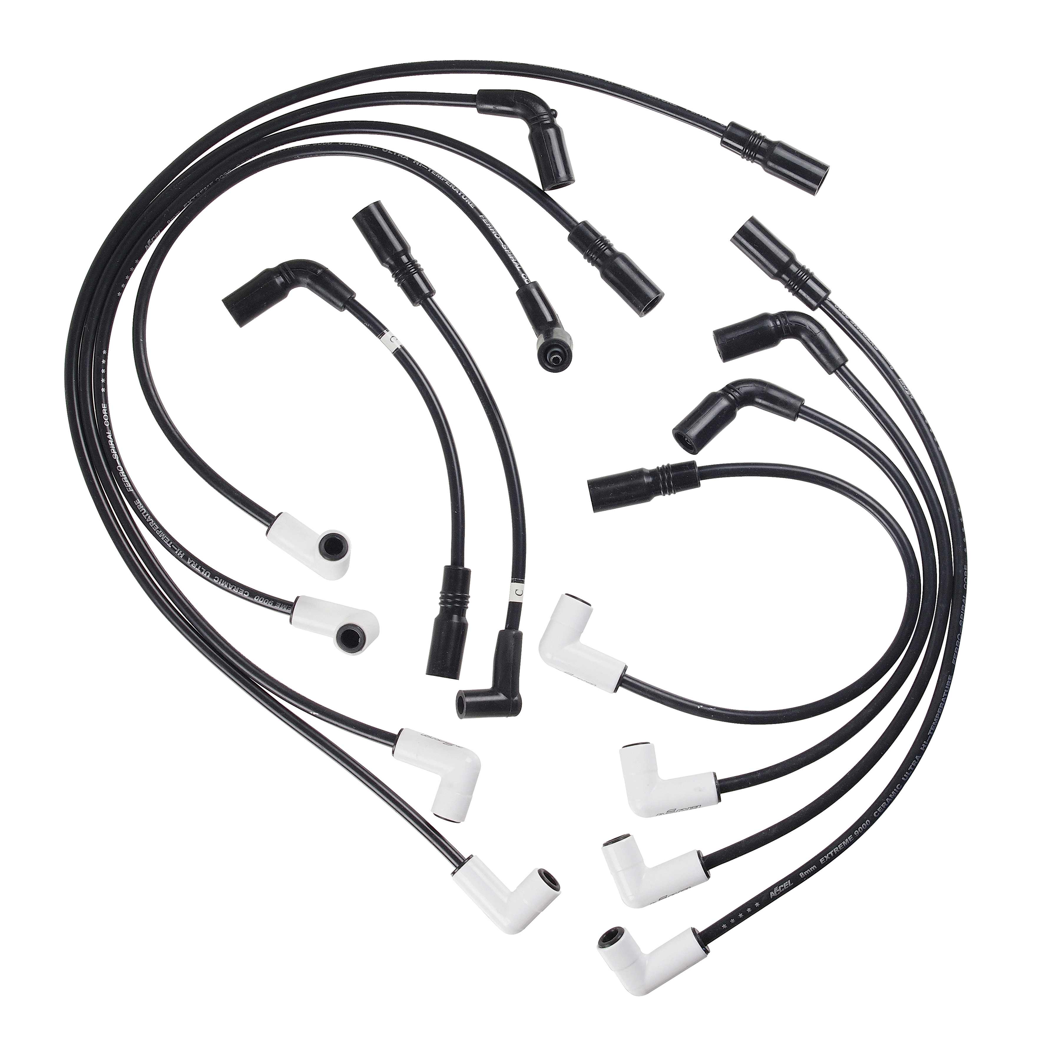 ACCEL 9038C - Extreme 9000 Ceramic Boot Spark Plug Wire Set