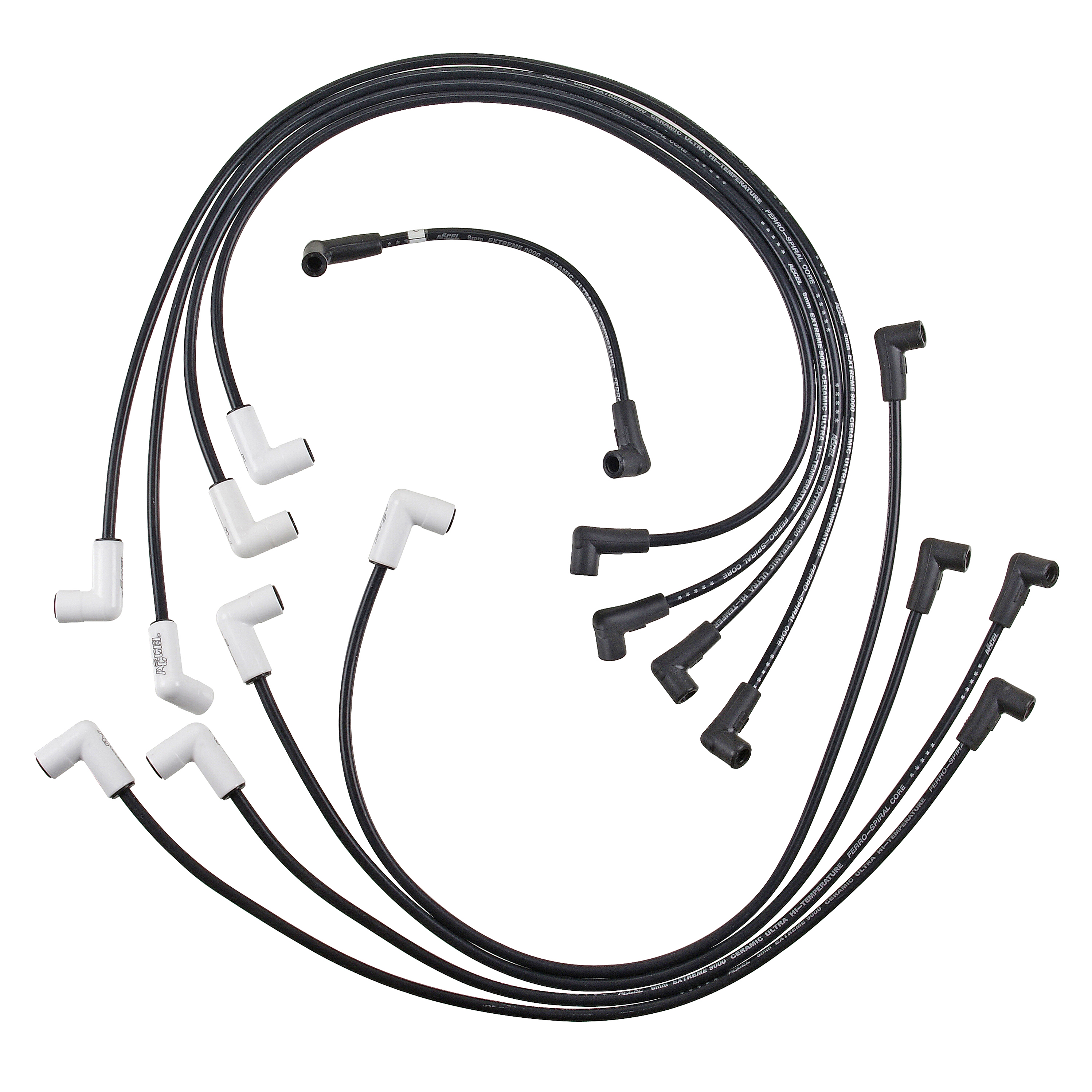 ACCEL 9020C - Extreme 9000 Ceramic Boot Spark Plug Wire Set