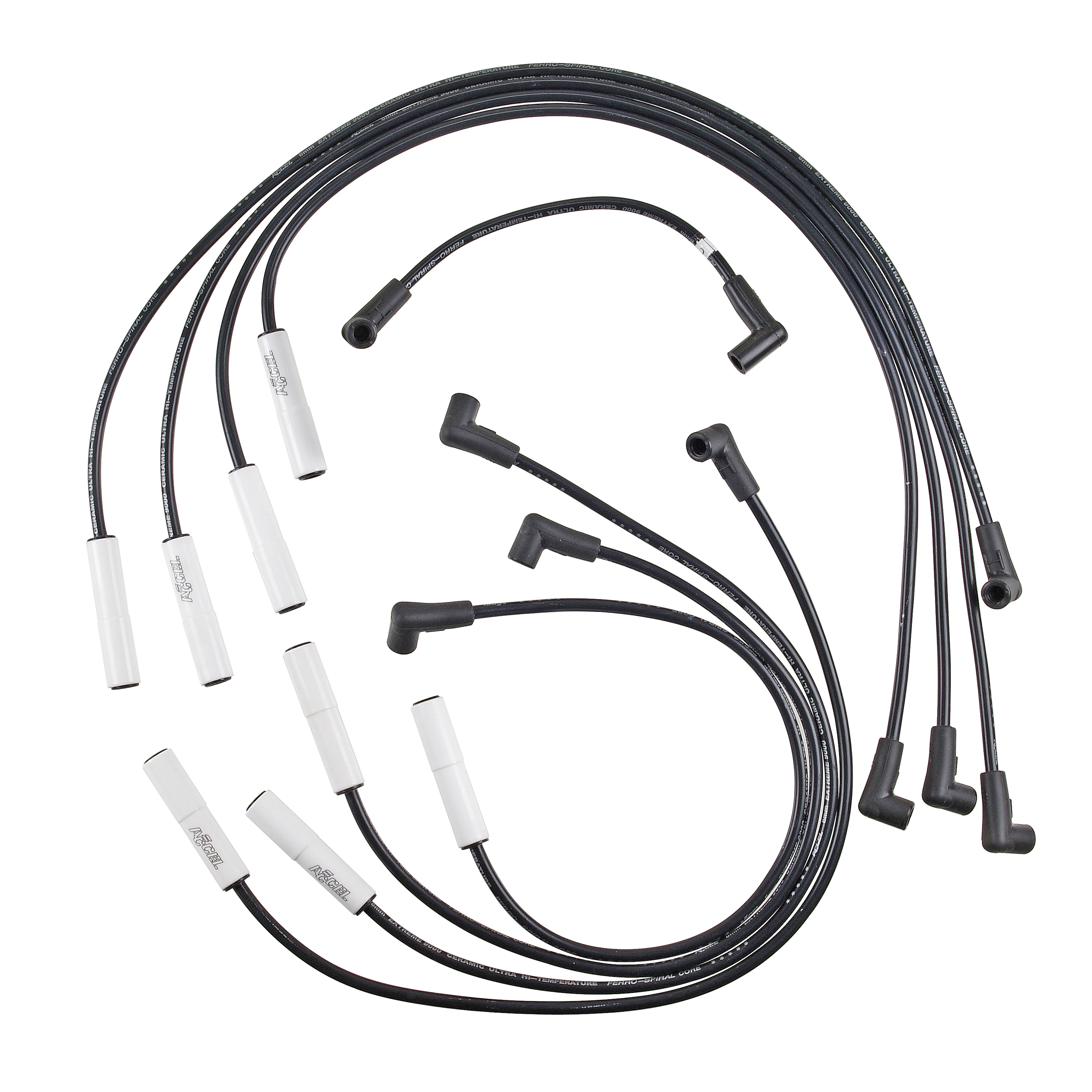 ACCEL 9024C - Extreme 9000 Ceramic Boot Spark Plug Wire Set