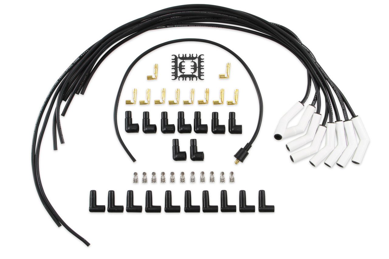 ACCEL 9002C - Extreme 9000 Ceramic Boot Spark Plug Wire Set ACCEL 9002C - Extreme 9000 Ceramic Boot Spark Plug Wire Set