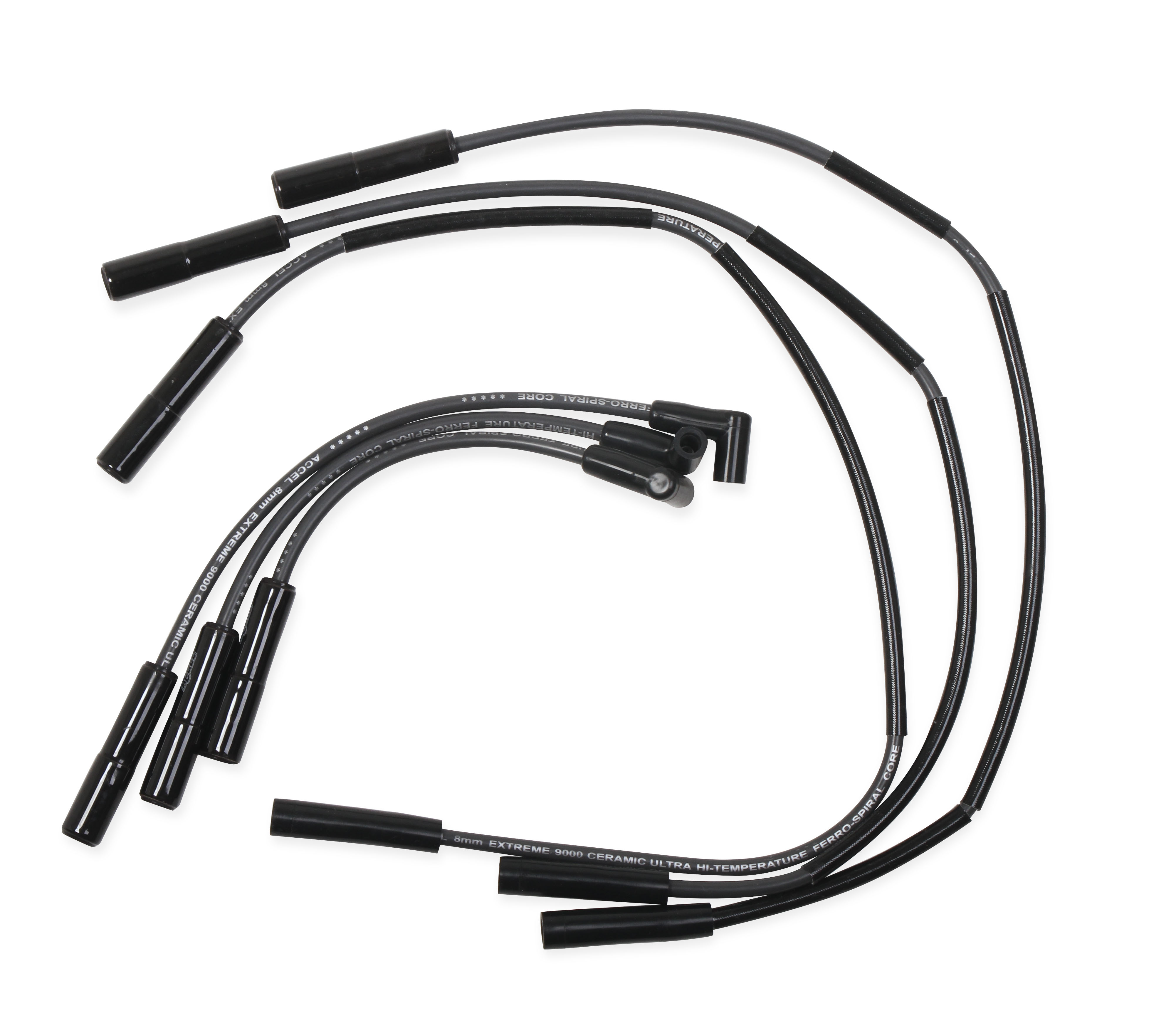 ACCEL 9066CK - Extreme 9000 Black Ceramic Boot Spark Plug Wire Set ACCEL 9066CK - Extreme 9000 Black Ceramic Boot Spark Plug Wire Set