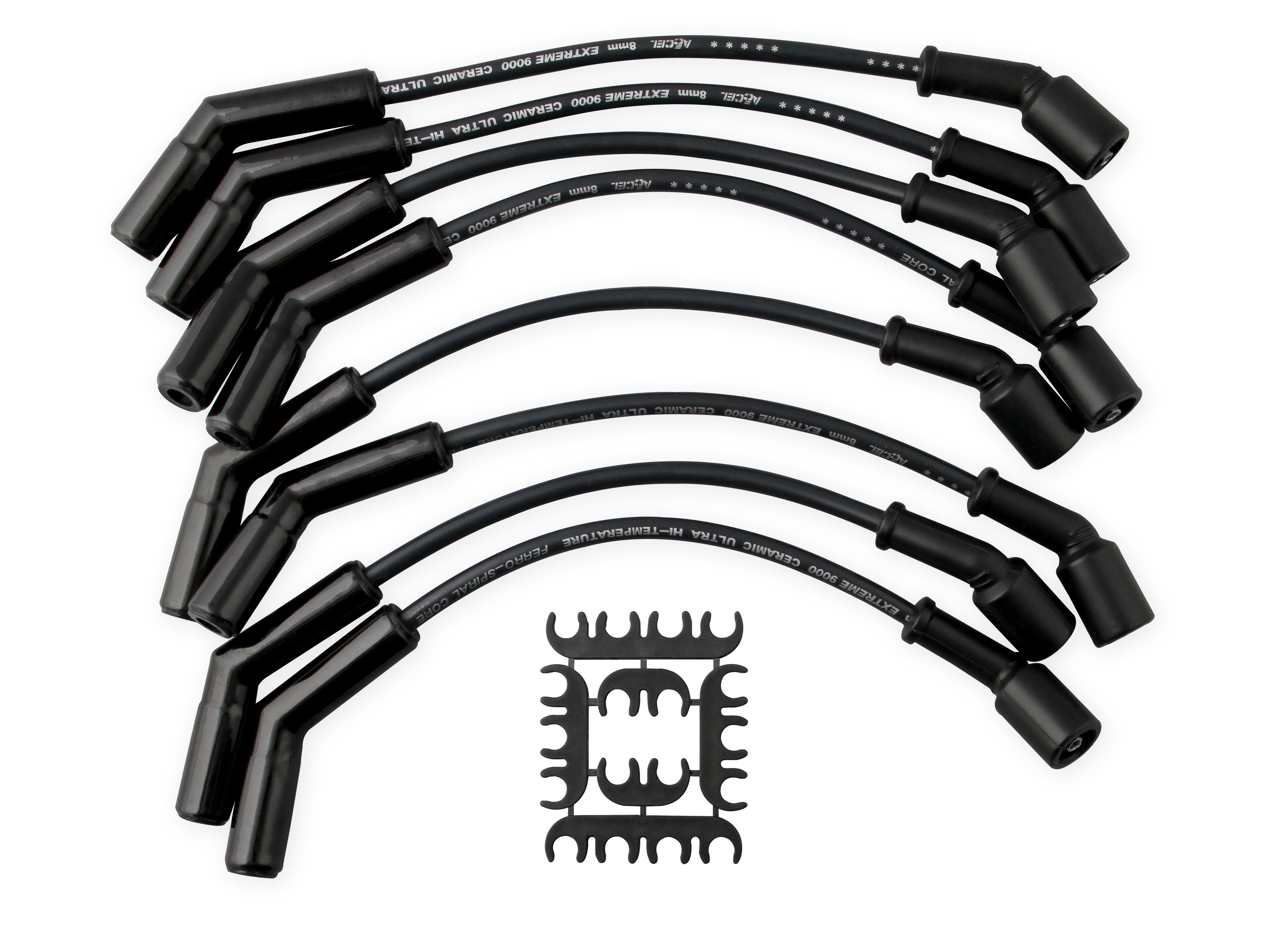 ACCEL 9065CK - Extreme 9000 Black Ceramic Boot Spark Plug Wire Set
