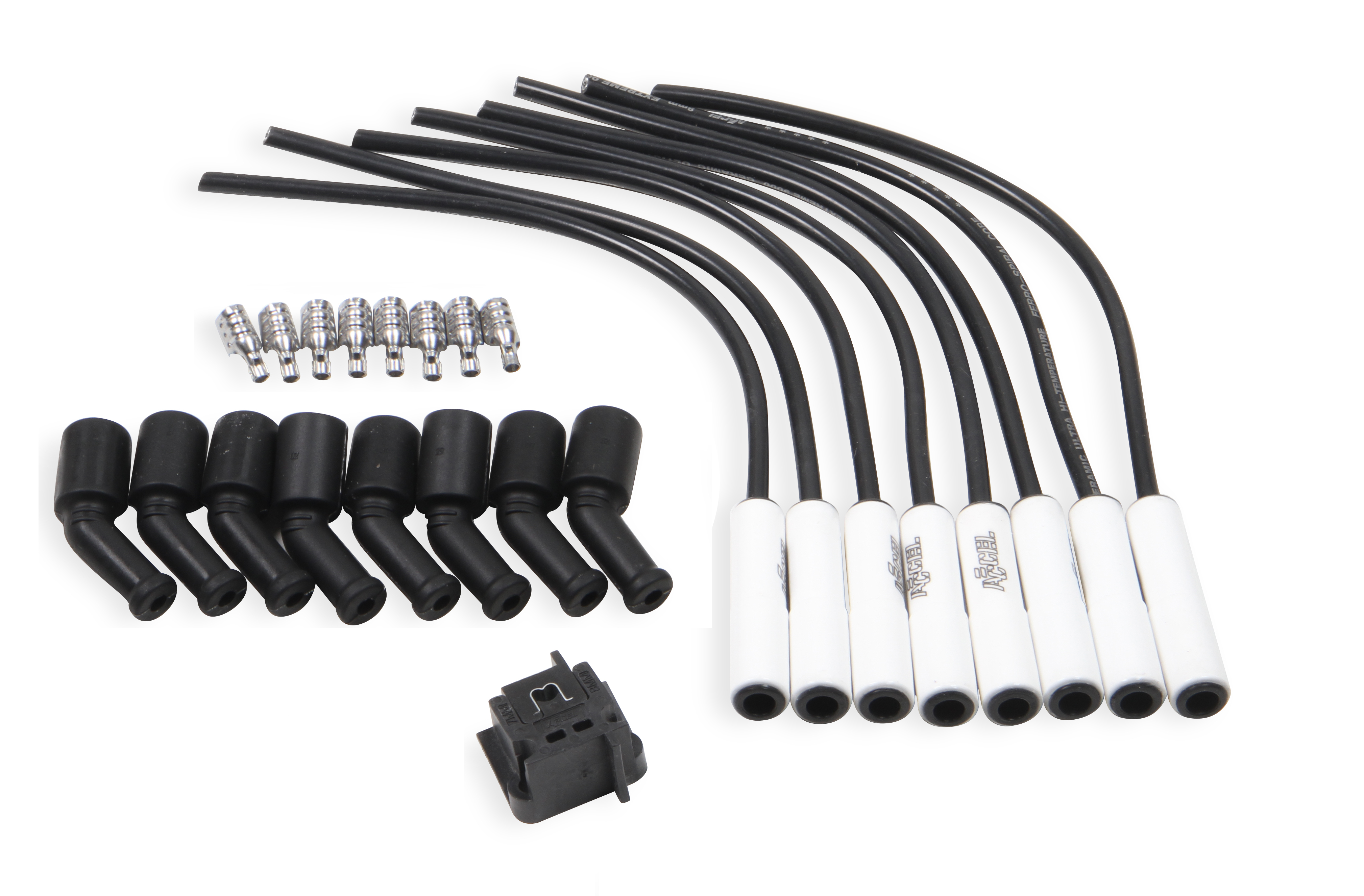 ACCEL 9060C - Extreme 9000 Ceramic Boot Spark Plug Wire Set