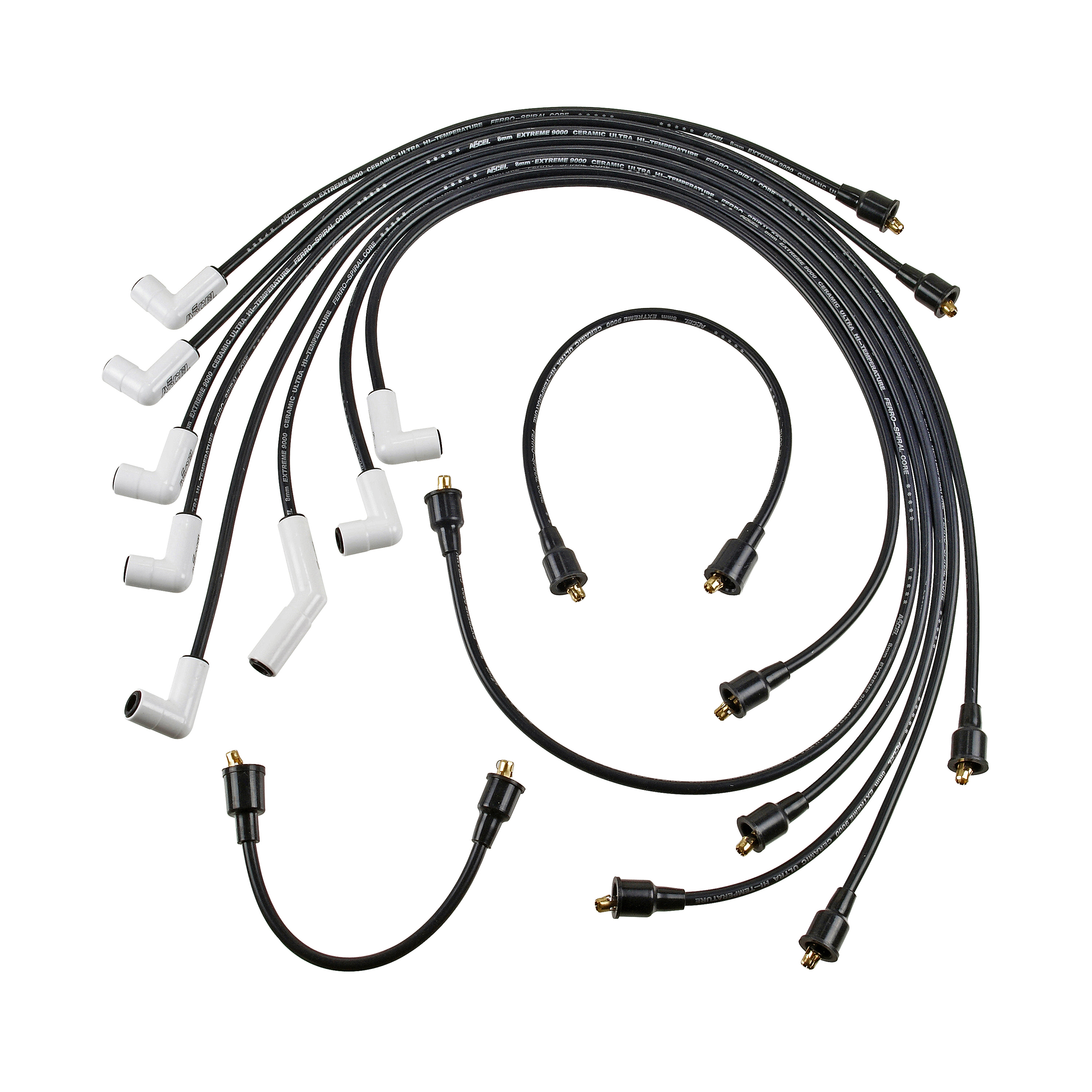 ACCEL 9045C - Extreme 9000 Ceramic Boot Spark Plug Wire Set