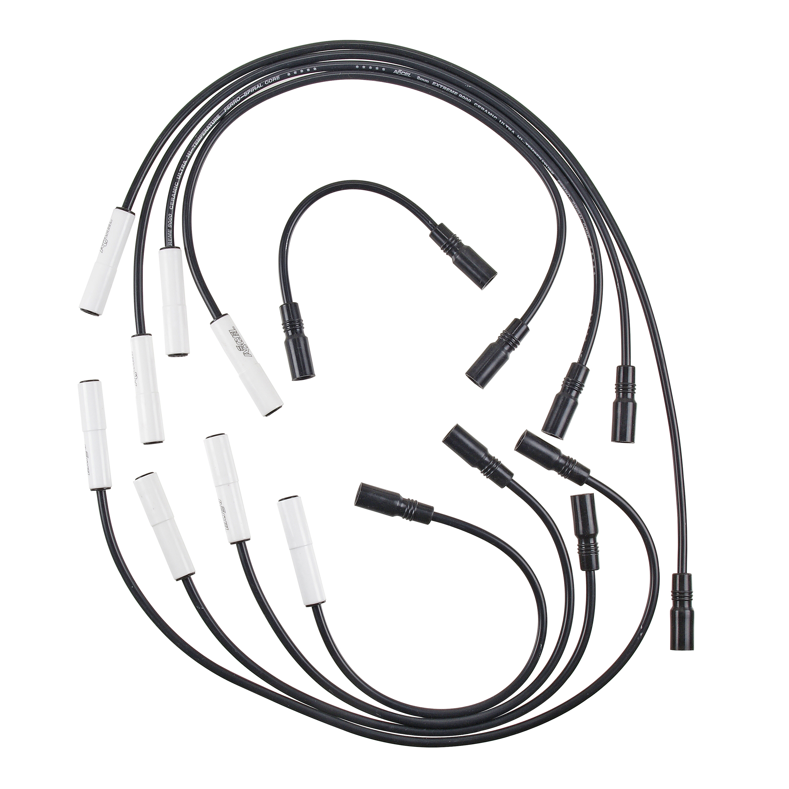 ACCEL 9043C - Extreme 9000 Ceramic Boot Spark Plug Wire Set