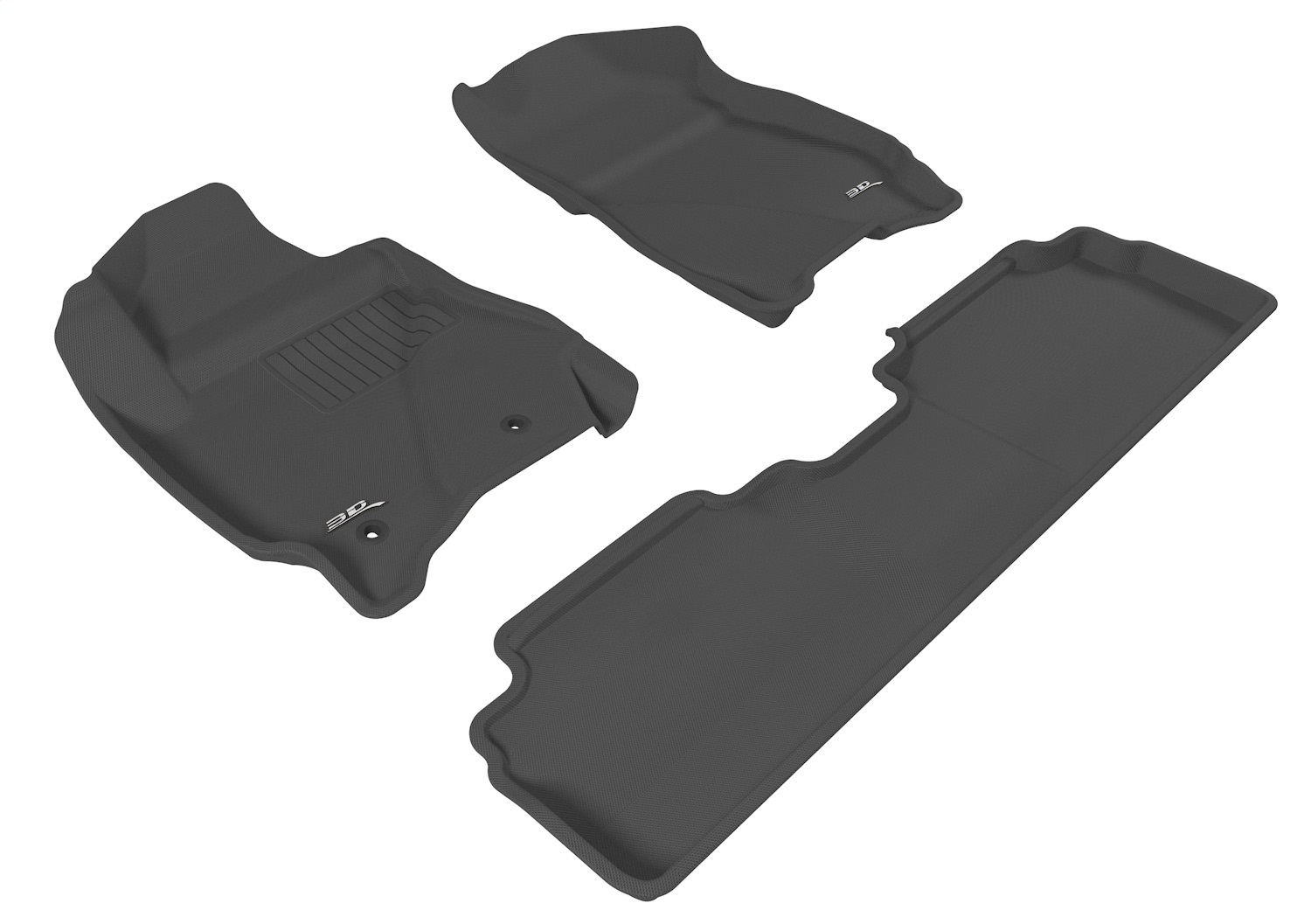 3D MAXpider L1FR03701509 - KAGU Floor Mat; Black; 3 pc.; Front and Rear;