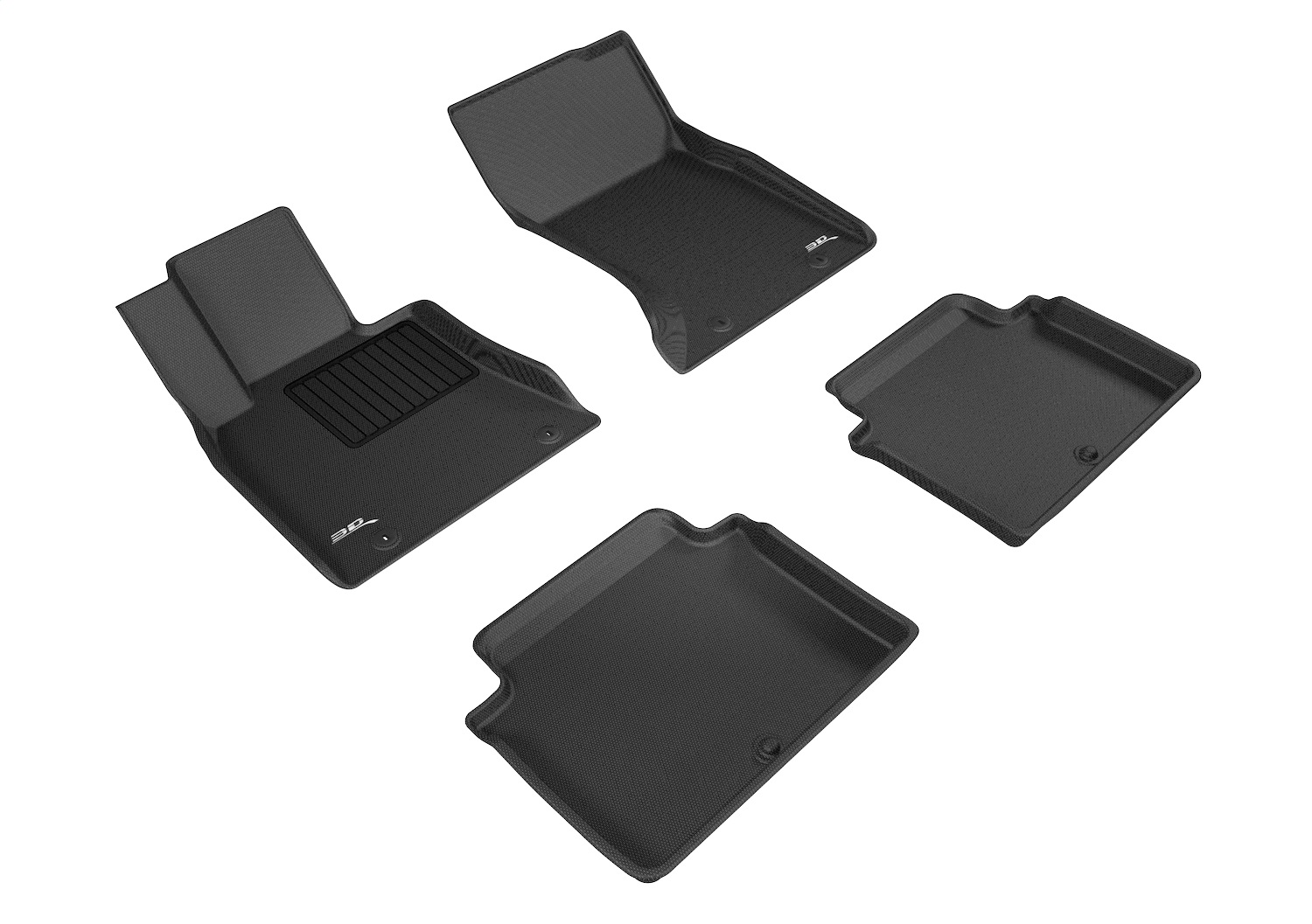 3D MAXpider L1GS00201509 - KAGU Floor Mat; Black; Front and Rear;