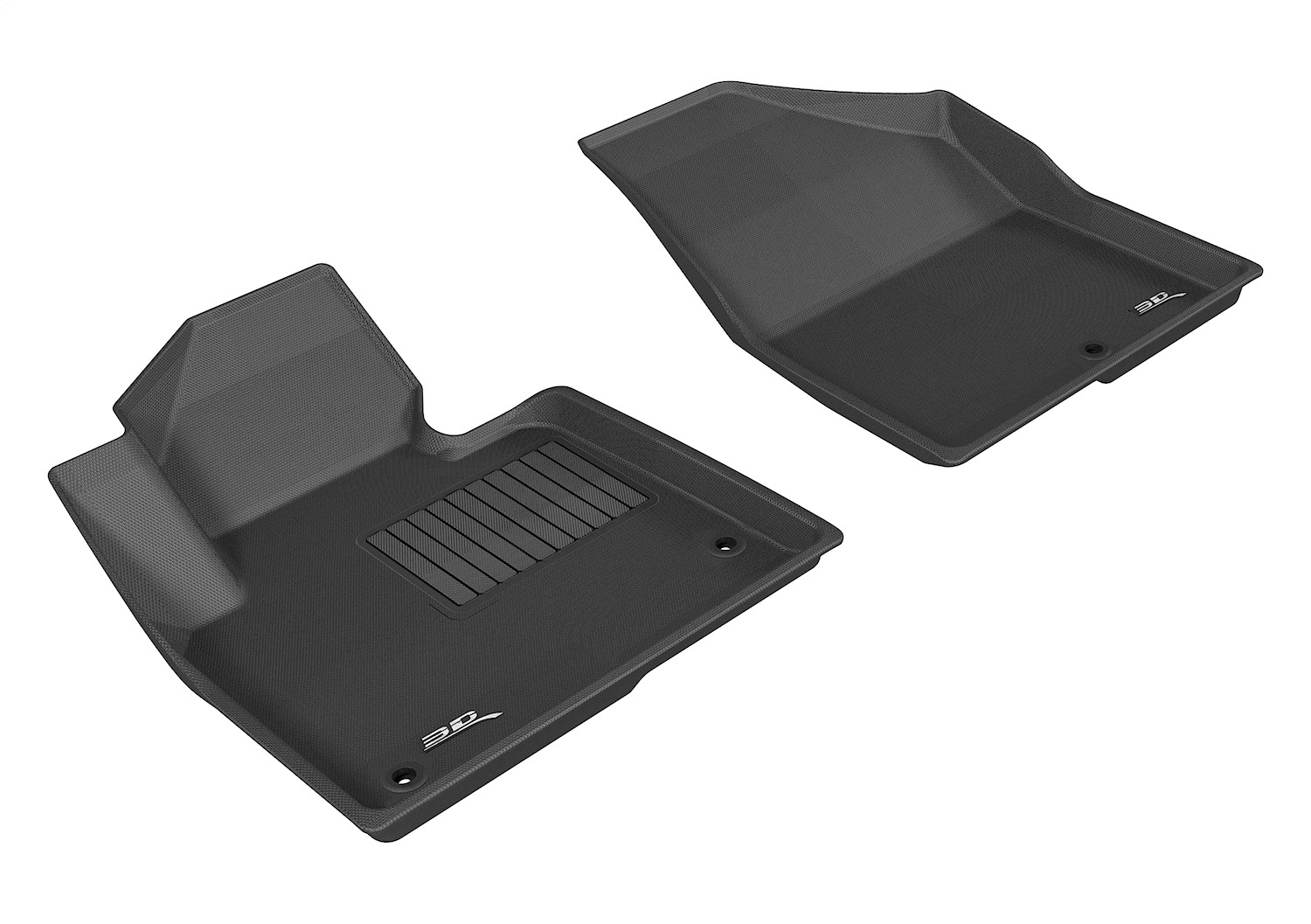 3D MAXpider L1HY01711509 - 2013-2019 Hyundai Santa Fe Sport/Santa Fe/Santa Fe Xl Kagu 1st Row Floormat - Black