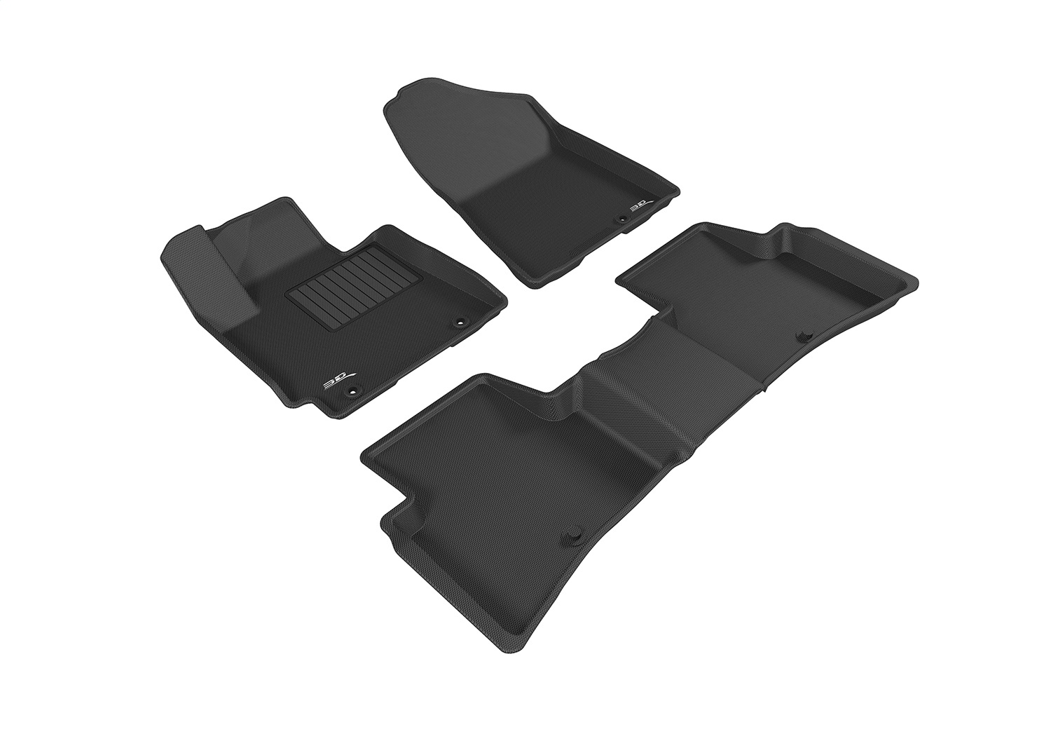 3D MAXpider L1HY06601509 - 2016-2018 Hyundai Tucson Kagu 1st & 2nd Row Floormats - Black
