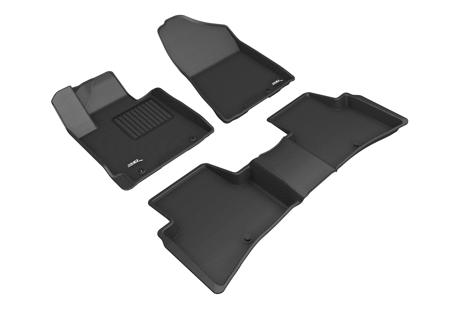 3D MAXpider L1HY09801509 - 2019-2020 Hyundai Tucson Kagu 1st & 2nd Row Floormats - Black