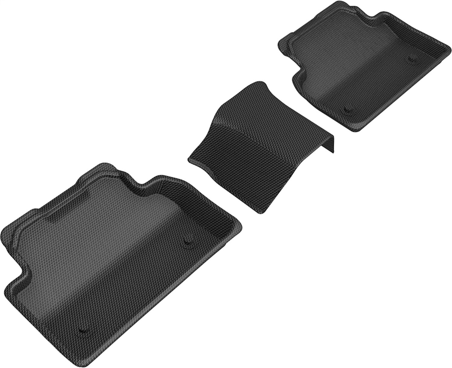 3D MAXpider L1JG01321509 - 18-20 Jaguar E-Pace Kagu 2nd Row Floormats - Black