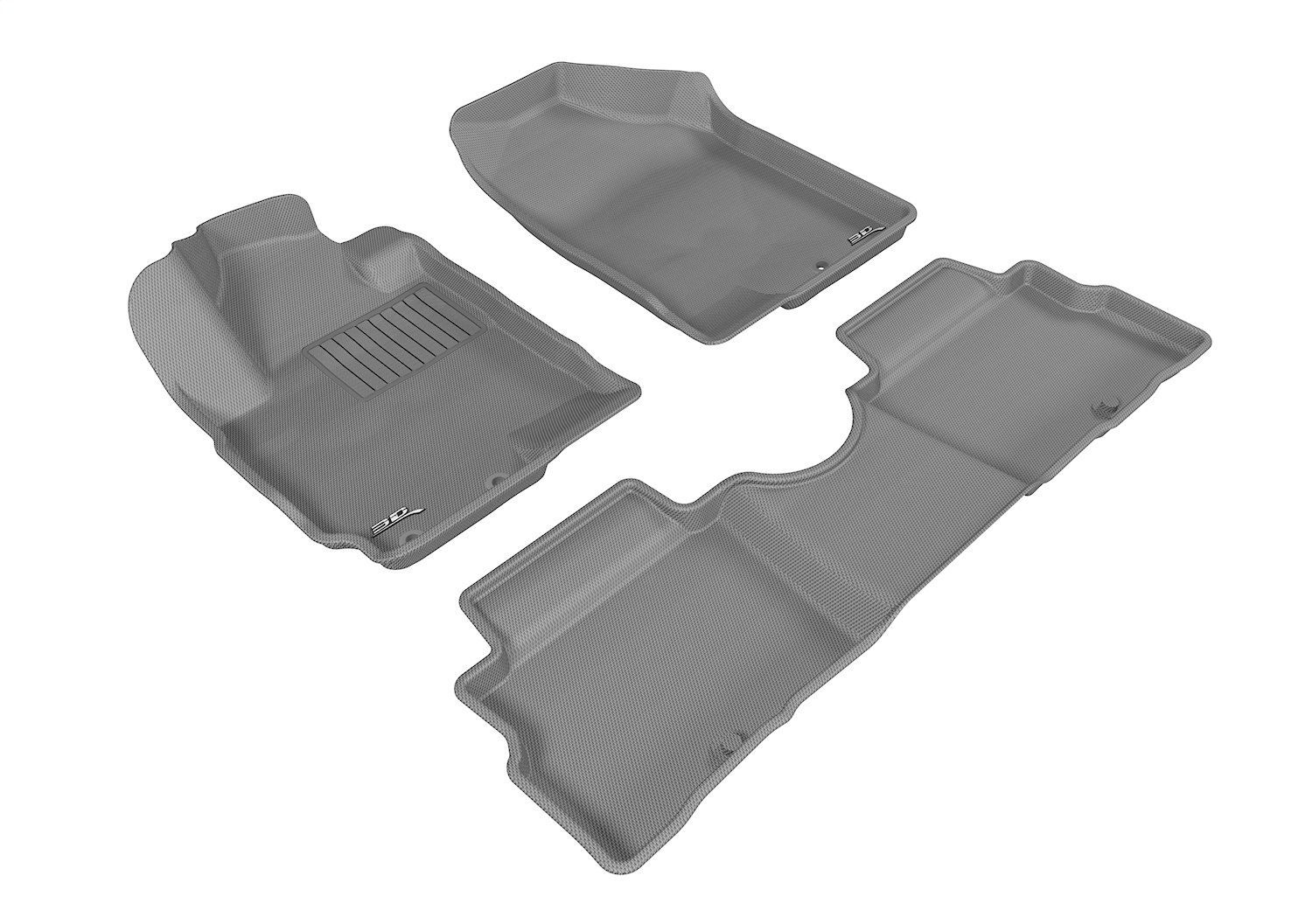 3D MAXpider L1KA03301501 - 2011-2013 Kia Soul Kagu 1st & 2nd Row Floormats - Gray