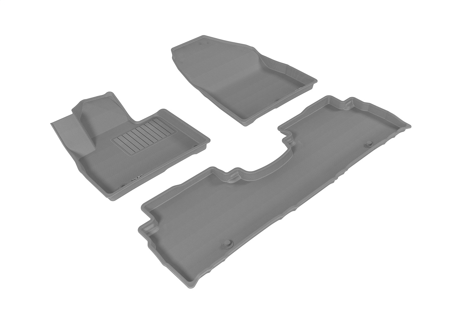 3D MAXpider L1KA03601501 - 2016-2020 Kia Sorento 5-Seat Kagu 1st & 2nd Row Floormats - Gray