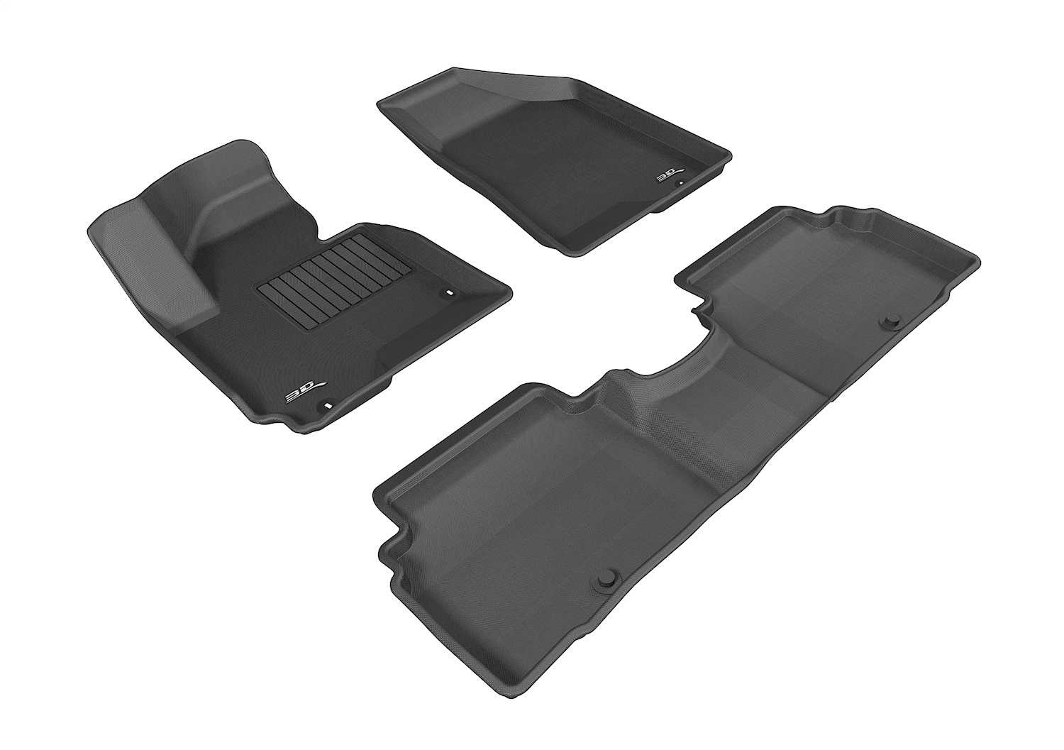 3D MAXpider L1KA02601509 - 2014-2016 Kia Sportage Kagu 1st & 2nd Row Floormats - Black