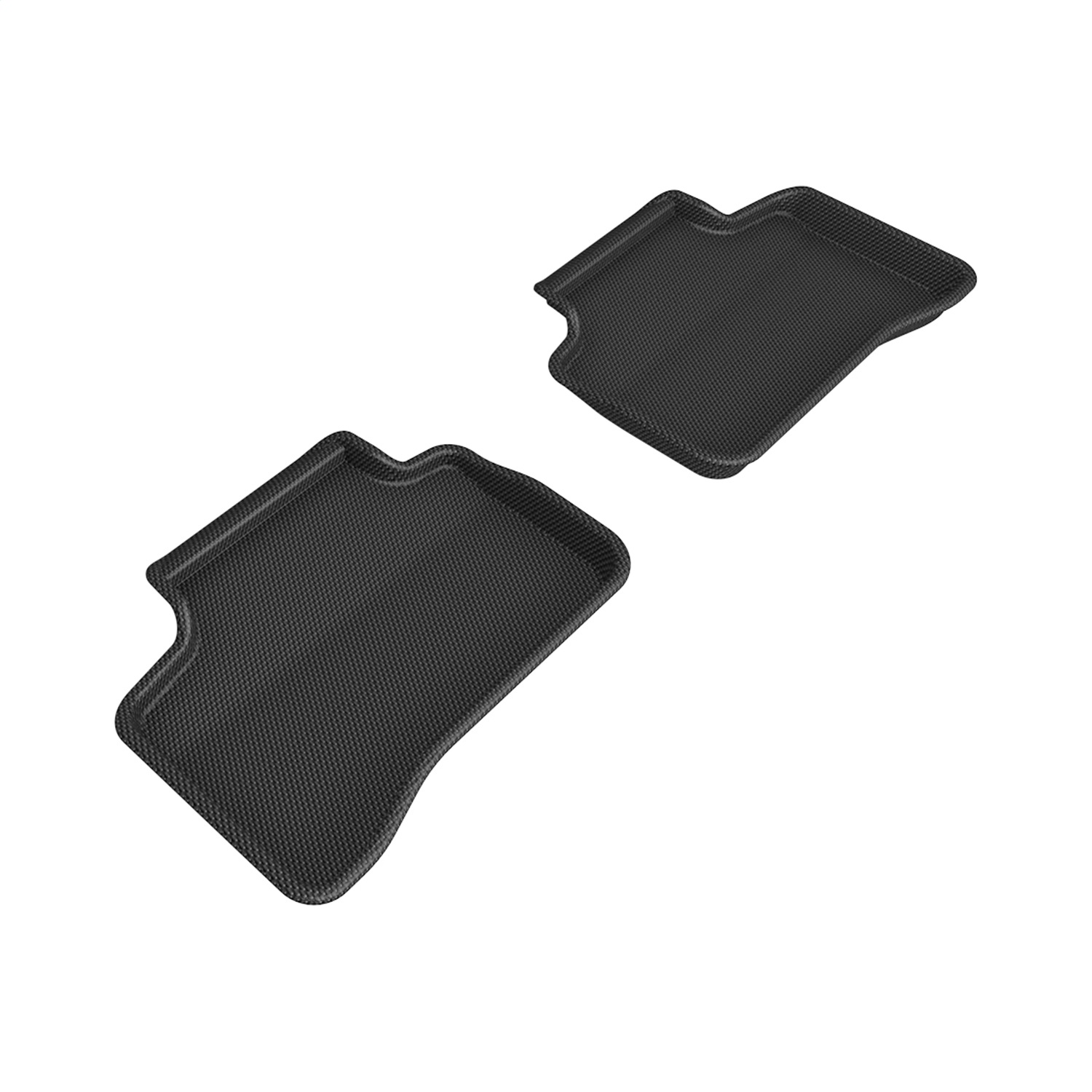 3D MAXpider L1MB05121509 - 20092015 Mercedes-Benz GLK-Class X204 Kagu 2nd Row Floormats - Black