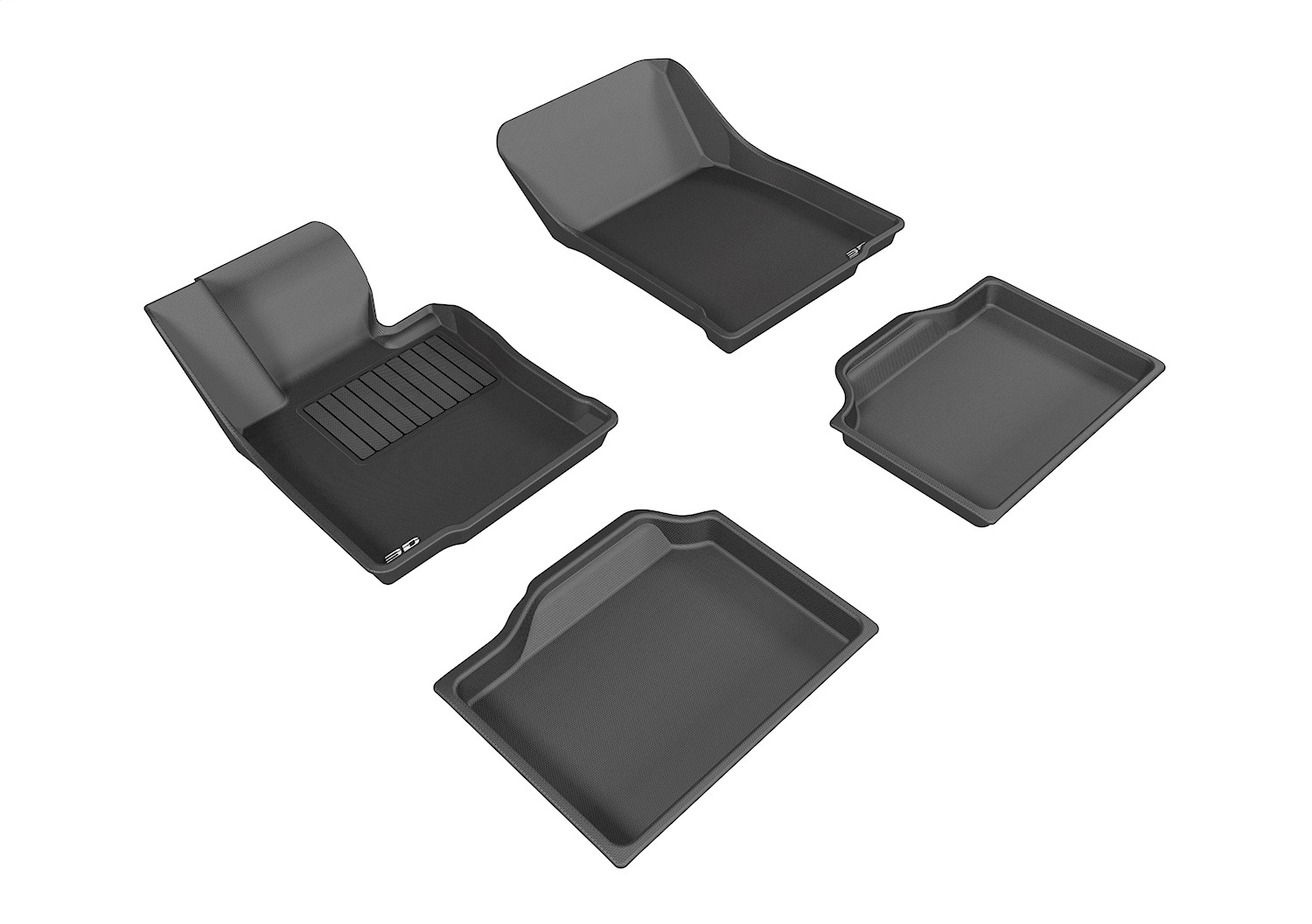 3D MAXpider L1MN00901509 - 2014-2016 Mini Countryman Kagu 1st & 2nd Row Floormats - Black