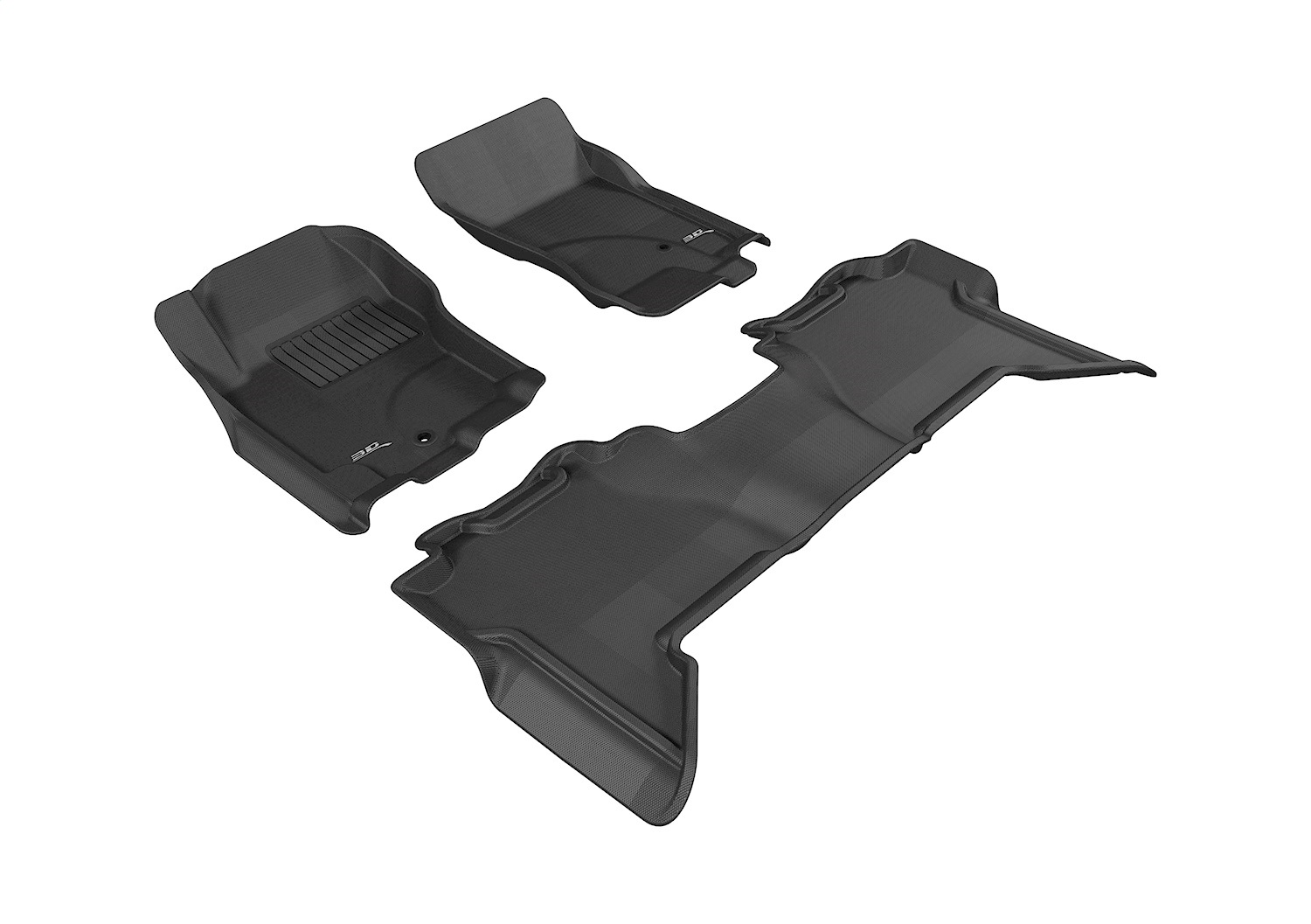 3D MAXpider L1NS07201509 - 2005-2015 Nissan Xterra Kagu 1st & 2nd Row Floormats - Black