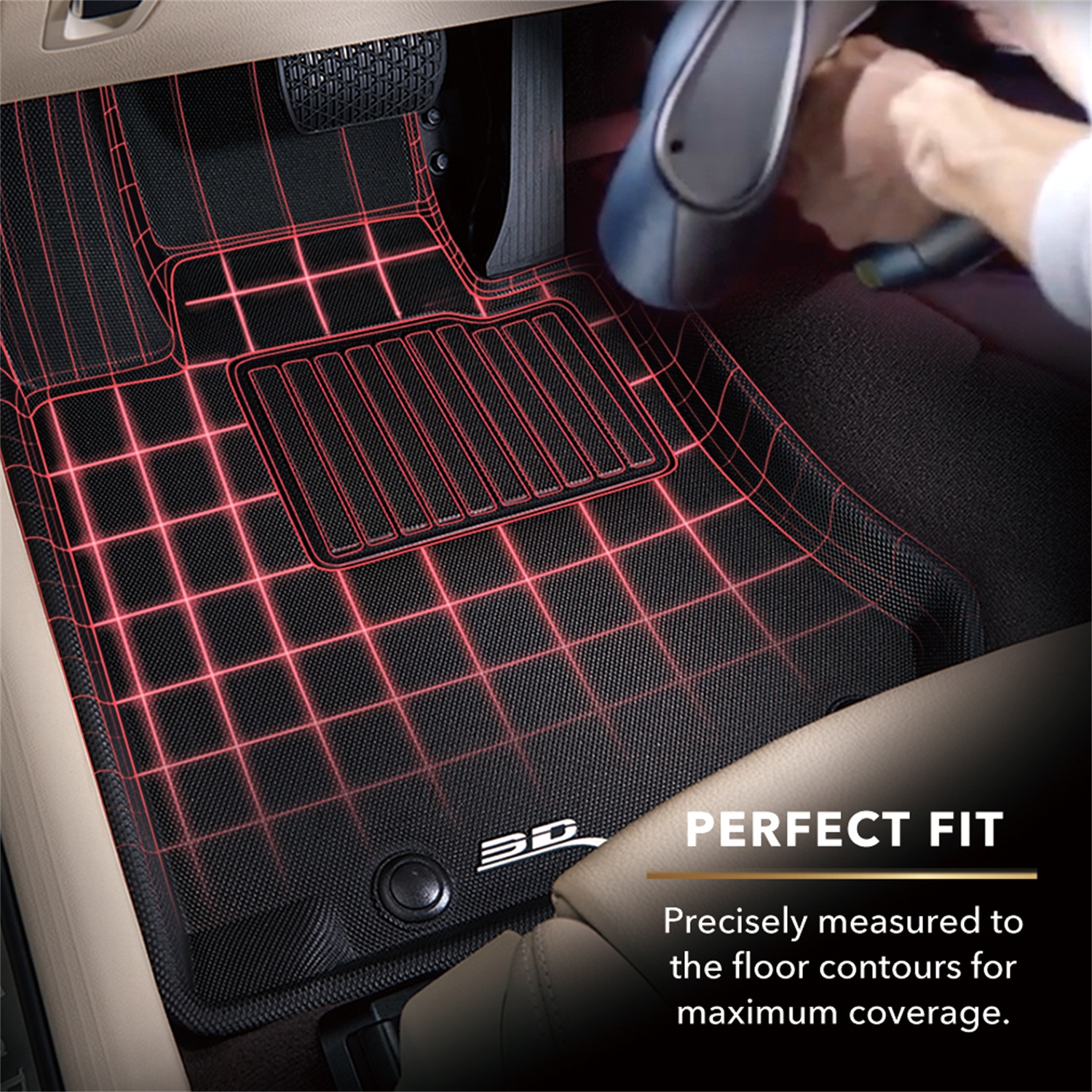3D MAXpider L1TL03601509 - 21-23 Tesla Model Y 7-Seat Kagu Black R1 R2 R3