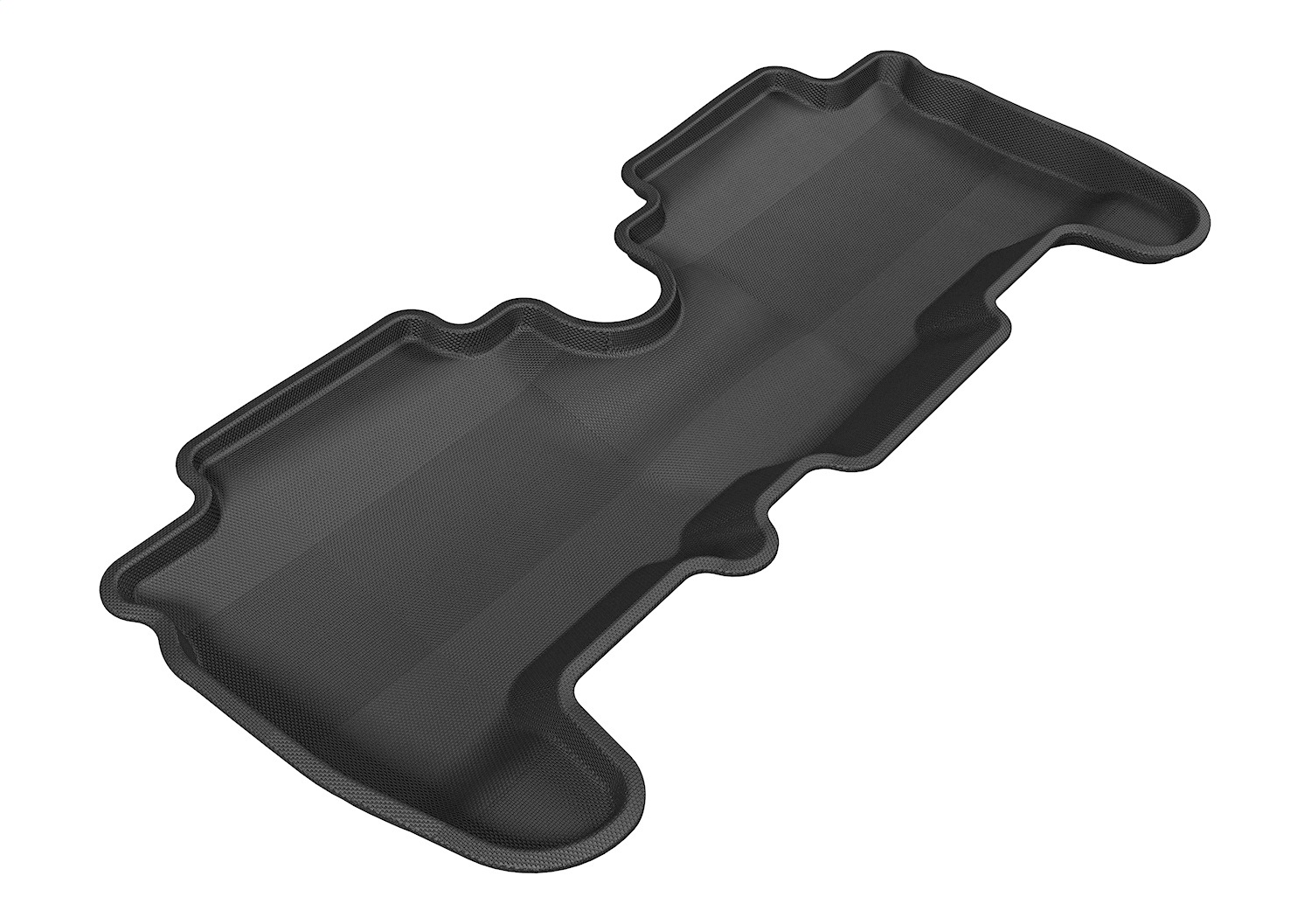 3D MAXpider L1TY02421509 - 2007-2014 Toyota/Scion Yaris Hatchback/XD Kagu 2nd Row Floormats - Black
