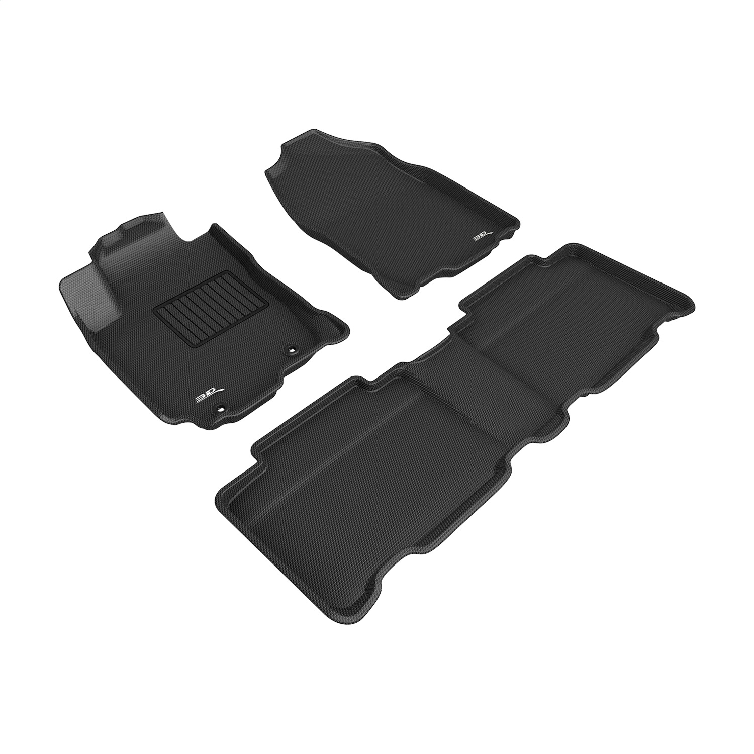 3D MAXpider L1TY12701509 - 2013-2018 Toyota RAV4 Kagu 1st & 2nd Row Floormats - Black