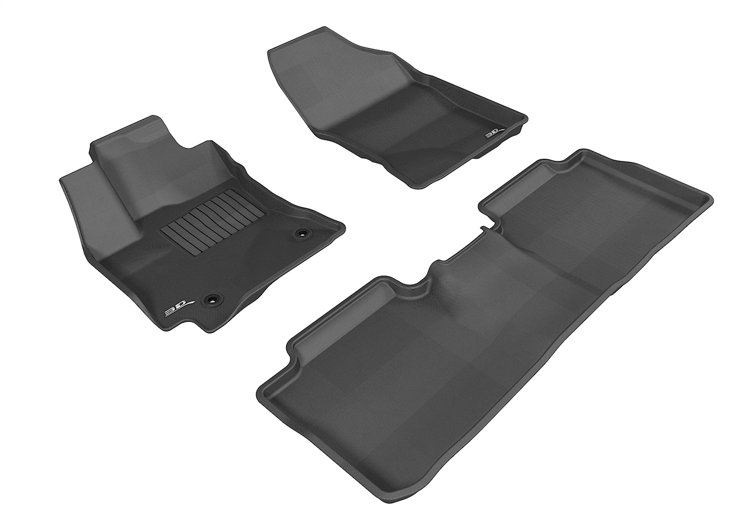 3D MAXpider L1TY13701509 - 2014-2019 Toyota Corolla Kagu 1st & 2nd Row Floormats - Black