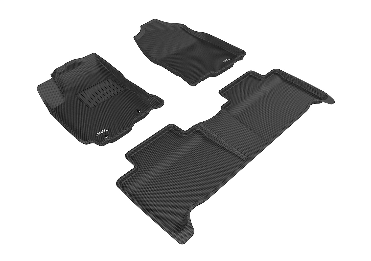 3D MAXpider L1TY20801509 - 2016-2018 Toyota RAV4 Hybrid Kagu 1st & 2nd Row Floormats - Black