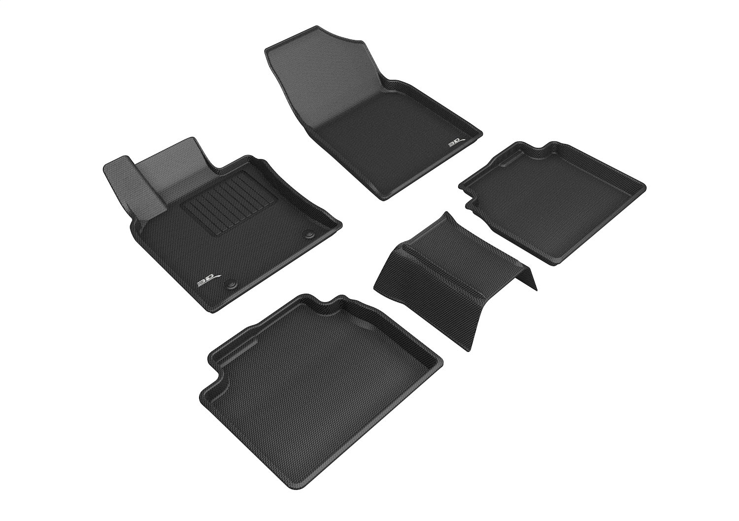 3D MAXpider L1TY25701509 - 2019-2020 Toyota Avalon Hybrid Kagu 1st & 2nd Row Floormats - Black 3D MAXpider L1TY25701509 - 2019-2020 Toyota Avalon Hybrid Kagu 1st & 2nd Row Floormats - Black