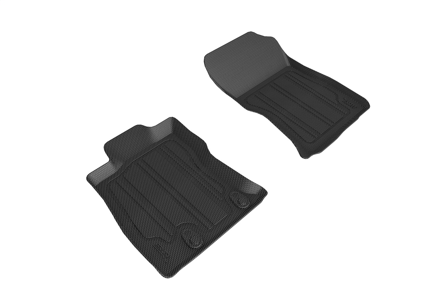3D MAXpider SLSB024 - HYBRID Floor Mat; Black; 2 pc.; Front; For L1SB02404609; 3D MAXpider SLSB024 - HYBRID Floor Mat; Black; 2 pc.; Front; For L1SB02404609;