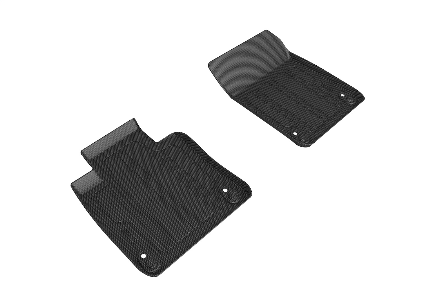 3D MAXpider SLVV025 - HYBRID Floor Mat; Black; 2 pc.; Front; For L1VV02504609;