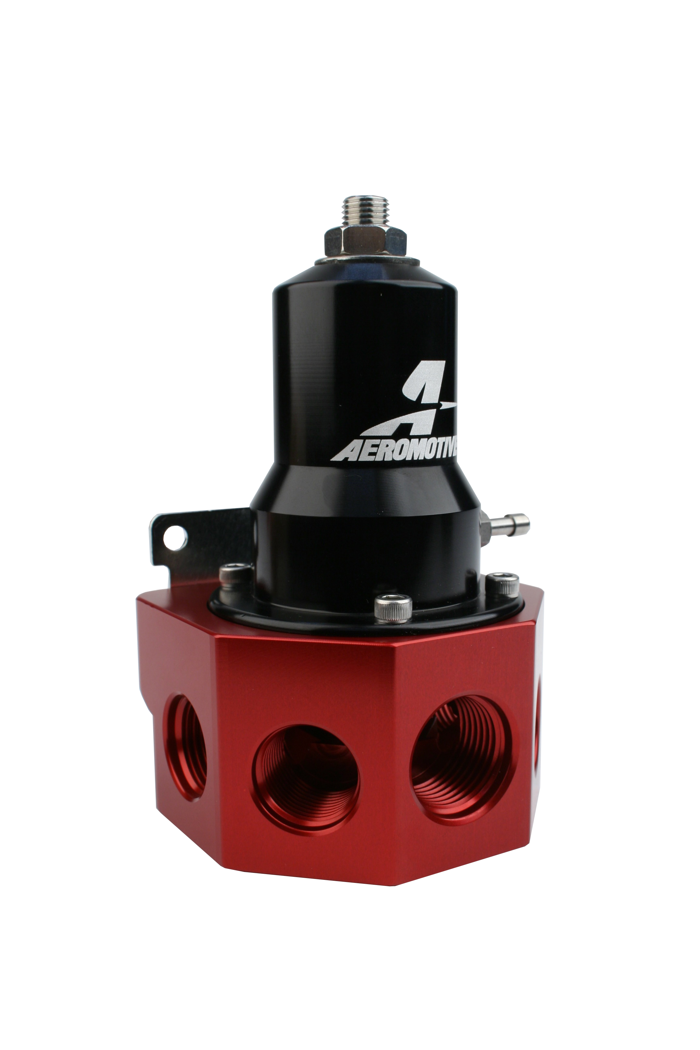Aeromotive 13133 - Regulator - 30-120 PSI - .500 Valve - 4x AN-08 and AN-10 inlets / AN-10 Bypass Aeromotive 13133 - Regulator - 30-120 PSI - .500 Valve - 4x AN-08 and AN-10 inlets / AN-10 Bypass