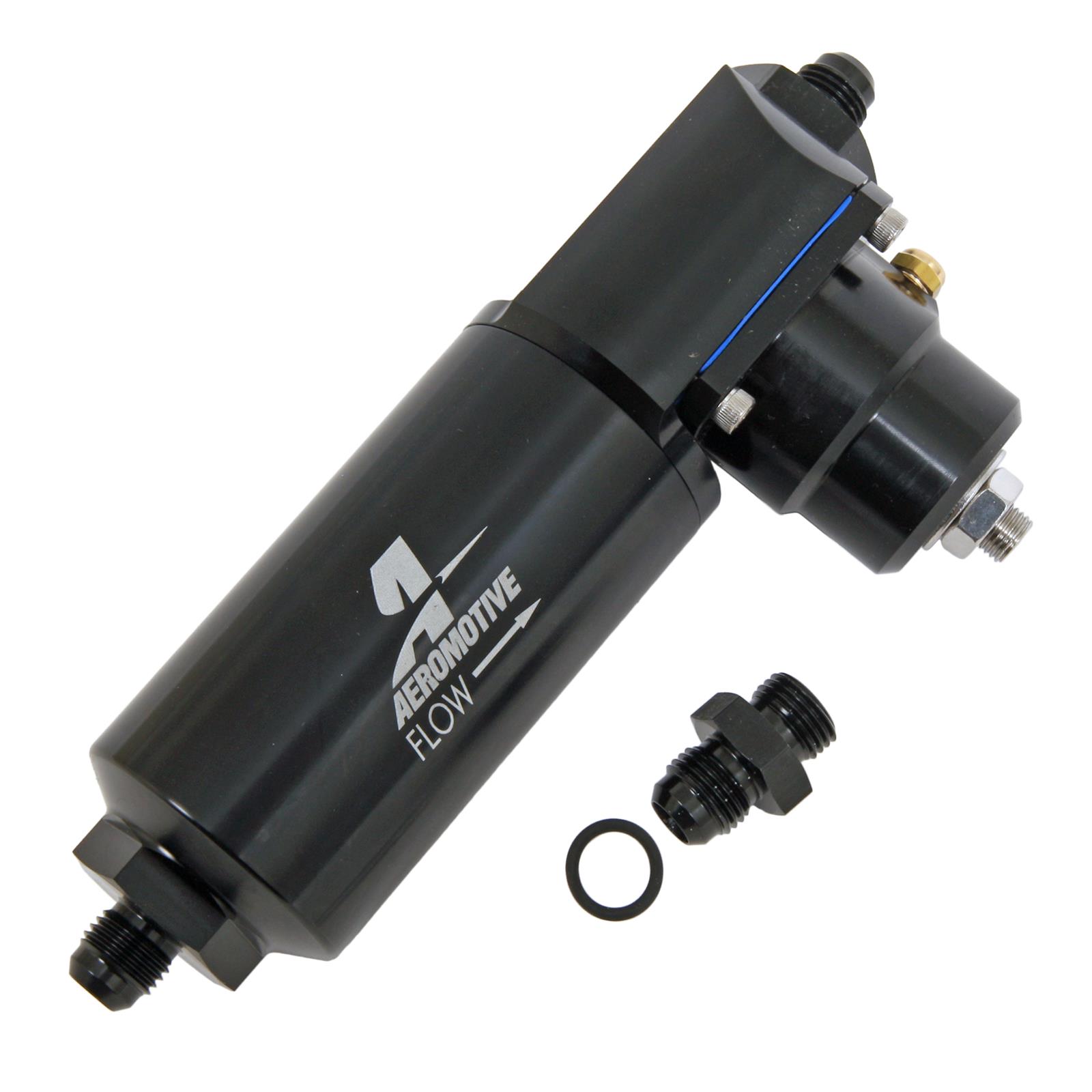 Aeromotive 13147 - Universal Filter Combo EFI Regulator 10 Micron AN-06 Flare Aeromotive 13147 - Universal Filter Combo EFI Regulator 10 Micron AN-06 Flare