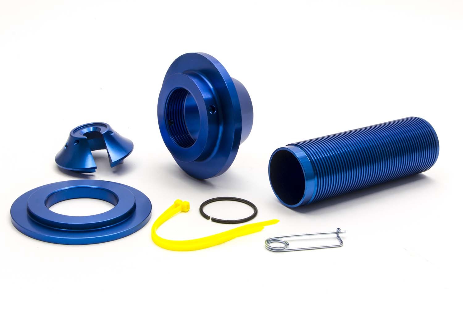 Afco Racing Products 20125A-7K - Coil-Over Kit - 5 in OD Spring - 2.17 in Shock - 7 in Sleeve - Aluminum - Blue Anodized - AFCO Big Body Steel Shock - Kit
