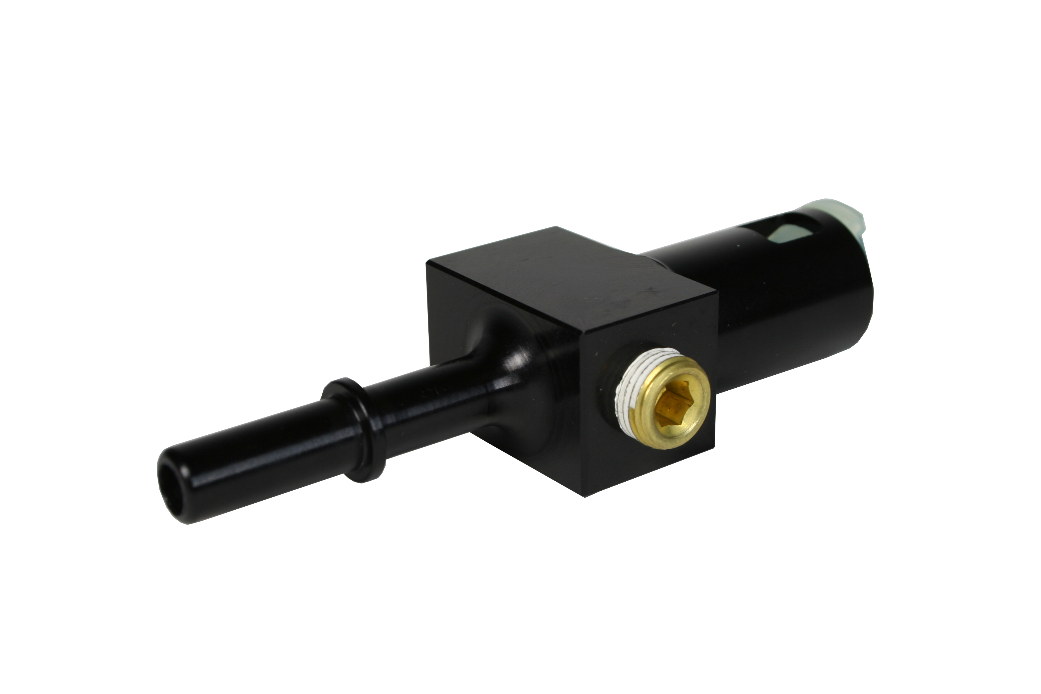 Aeromotive 15120 - 5/16in Quick Connect with AN-06 port and 1/8in gauge port