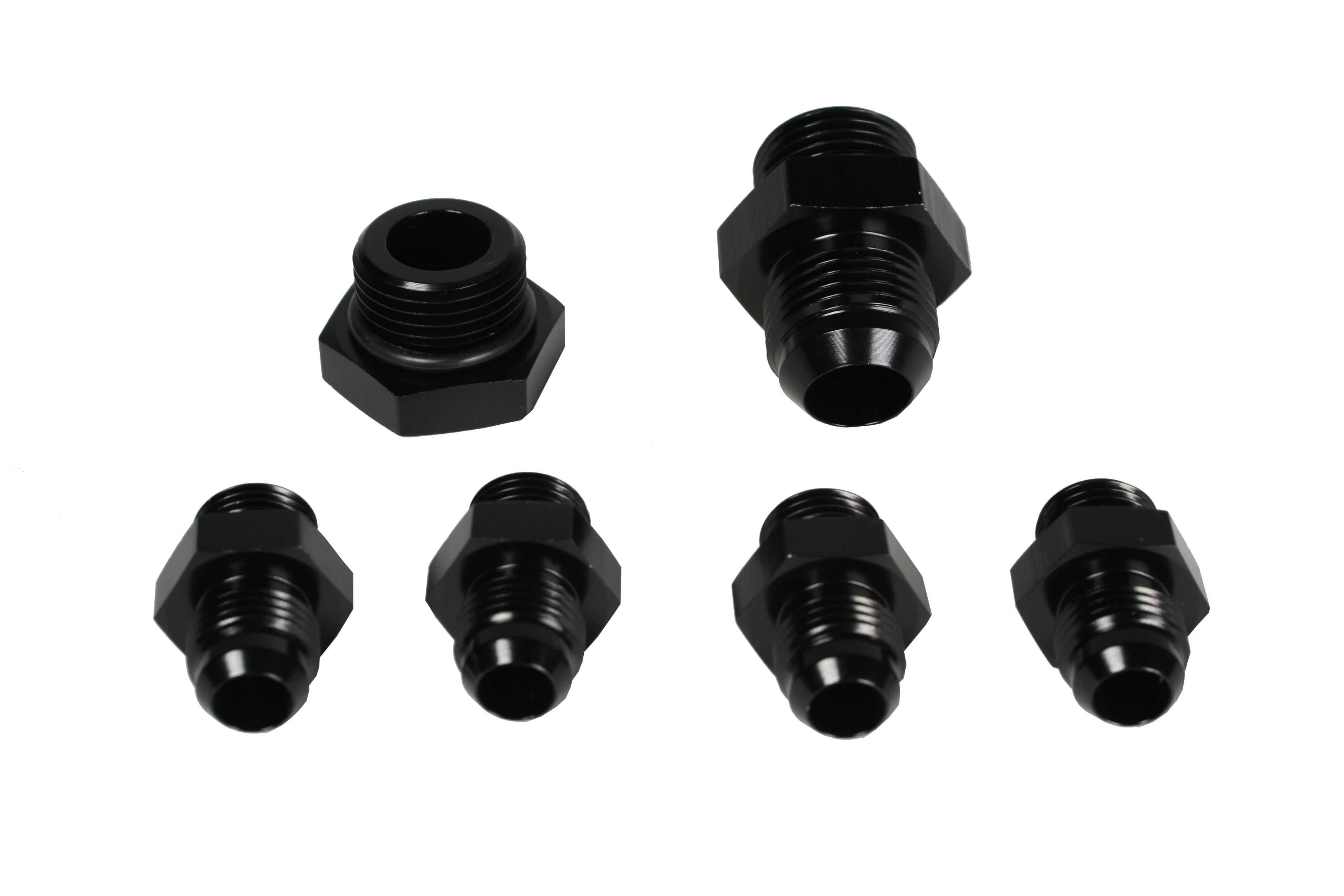 Aeromotive 15202 - A4 Regulator Fitting Kit (for two (2) carbs) (4) AN-06/(1) AN-10/(1) AN-10 Plug)