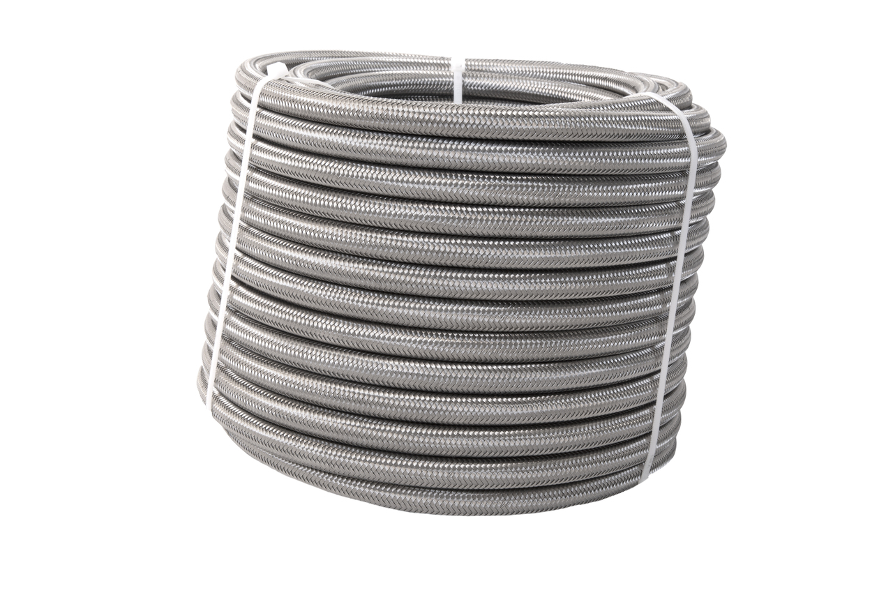 Aeromotive 15311 - PTFE SS Braided Fuel Hose - AN-08 x 16ft