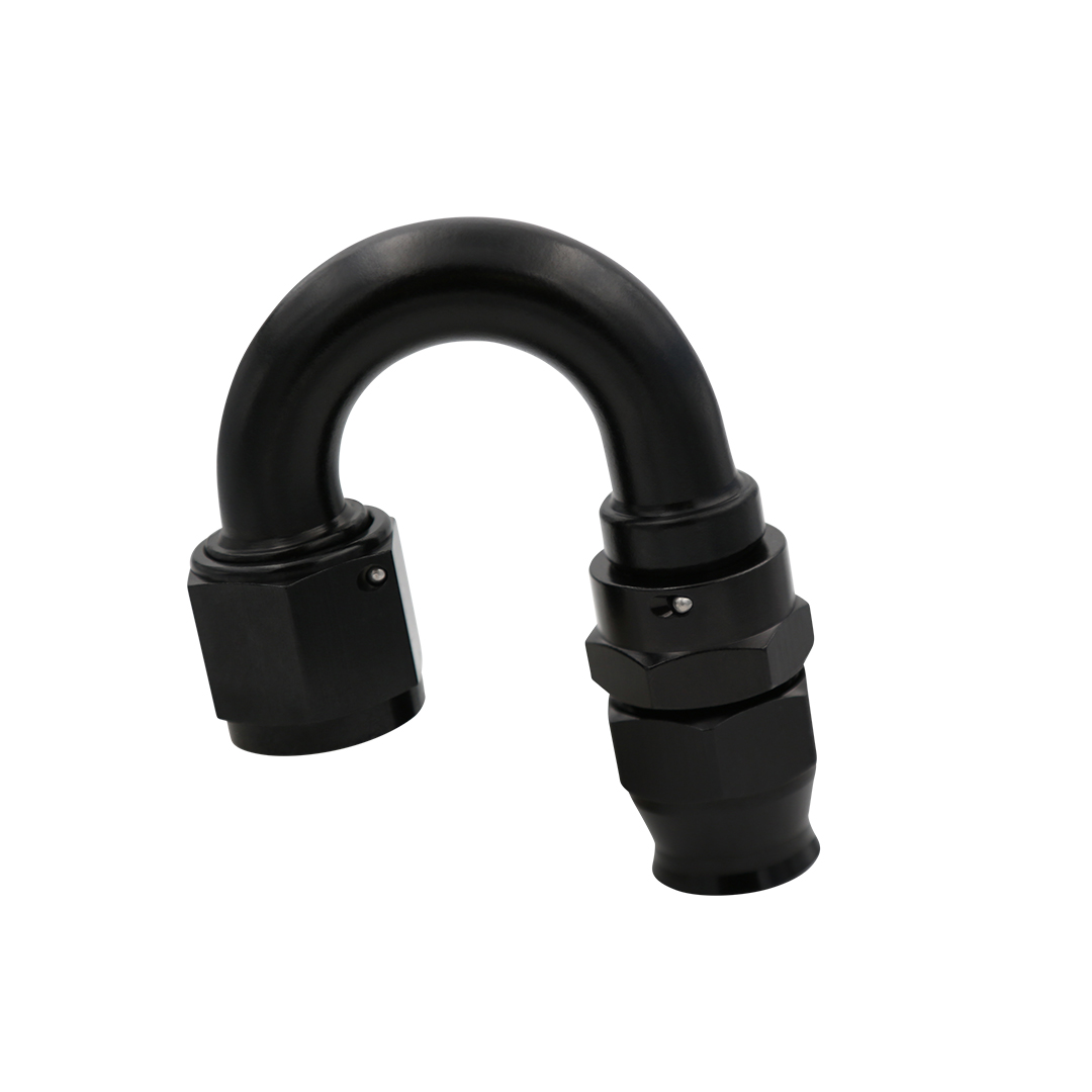 Aeromotive 15379 - Hose End, PTFE, AN-10, 180Deg, Blk Andz