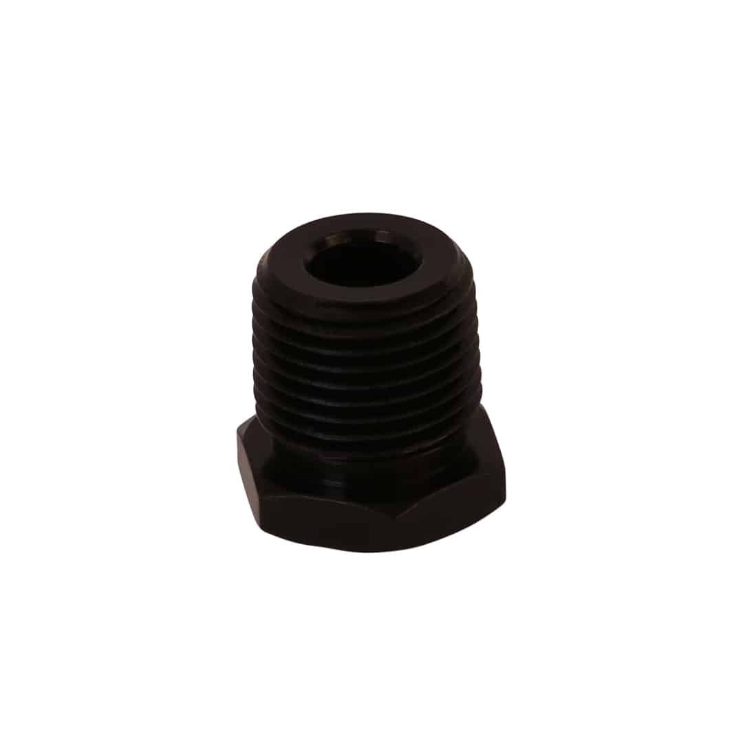 Aeromotive 15728 - Fitting - Bushing - 3/8-NPT Male to 1/8in-NPT Female Aeromotive 15728 - Fitting - Bushing - 3/8-NPT Male to 1/8in-NPT Female
