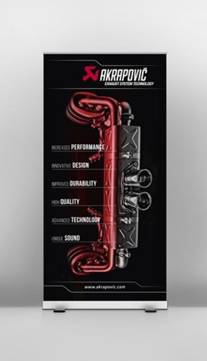 Akrapovic 801813 - Pull Up Banner (6 Reasons Why) Akrapovic 801813 - Pull Up Banner (6 Reasons Why)