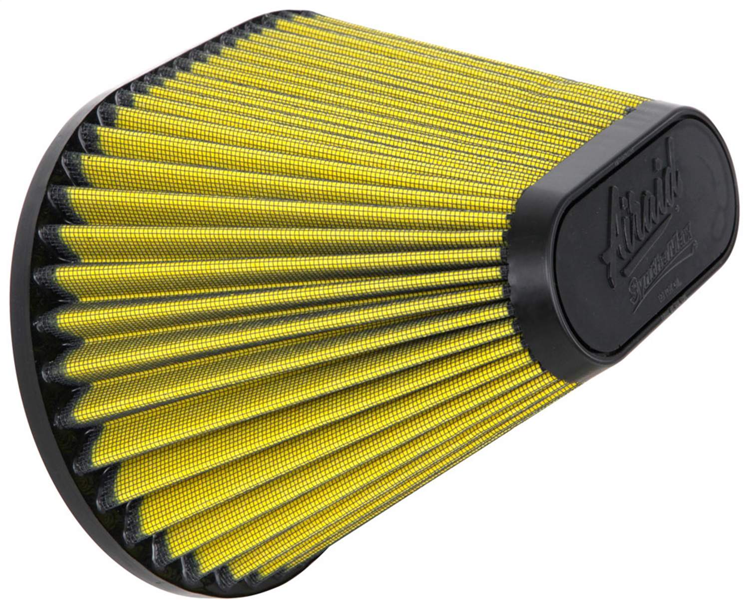 Airaid 725-484 - Universal Air Filter - Cone 6in F x 10-1/4x7-1/4in B x 5-1/2x2-1/2in T x 6-1/2in H -Synthamax