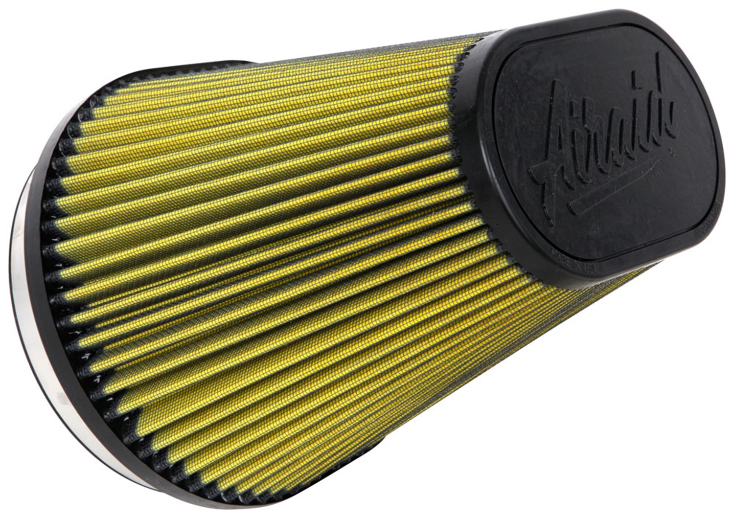Airaid 724-243 - Universal Air Filter - Cone 6in F x 9x7-1/2in B x 6-3/8x3-7/8in T x 8in H - Synthaflow