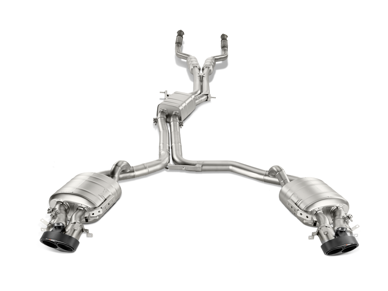 Akrapovic S-AU/TI/4H - 14-17 Audi RS7 Sportback (C7) Evolution Line Cat Back (Titanium) w/ Carbon Tips